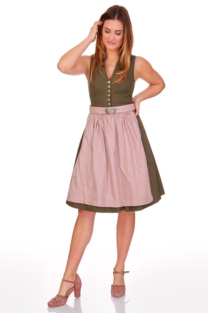 Hirschkogel Trachtenpumps - MARIANA - kaki, altrosa Pumps
