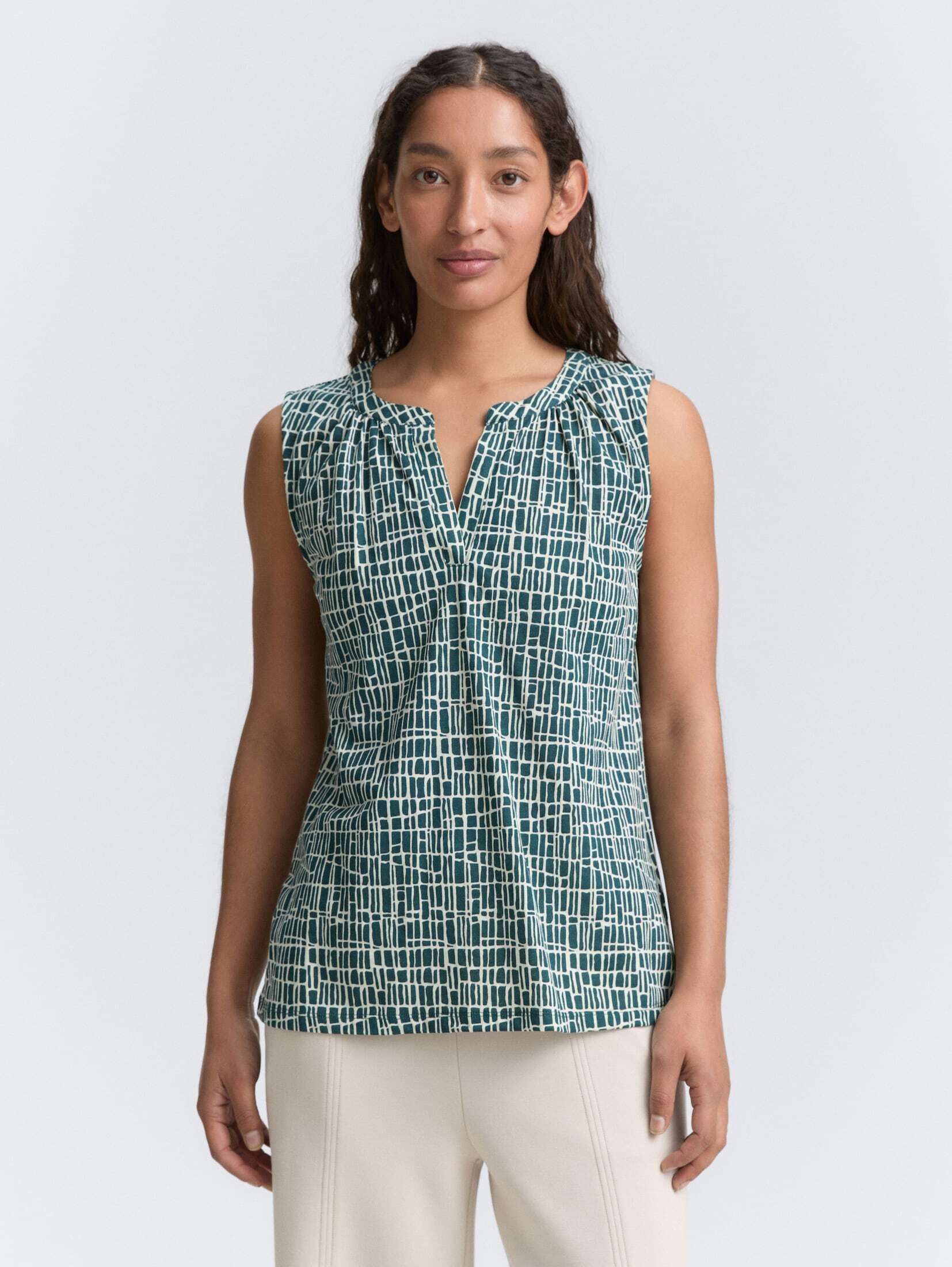 TOM TAILOR Trägertop Top mit Muster günstig online kaufen