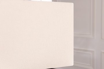 riess-ambiente Tischleuchte WAVE 60cm natur / beige, Ein-/Ausschalter, ohne Leuchtmittel, Wohnzimmer · Massivholz · Baumwollschirm · handmade · Schlafzimmer