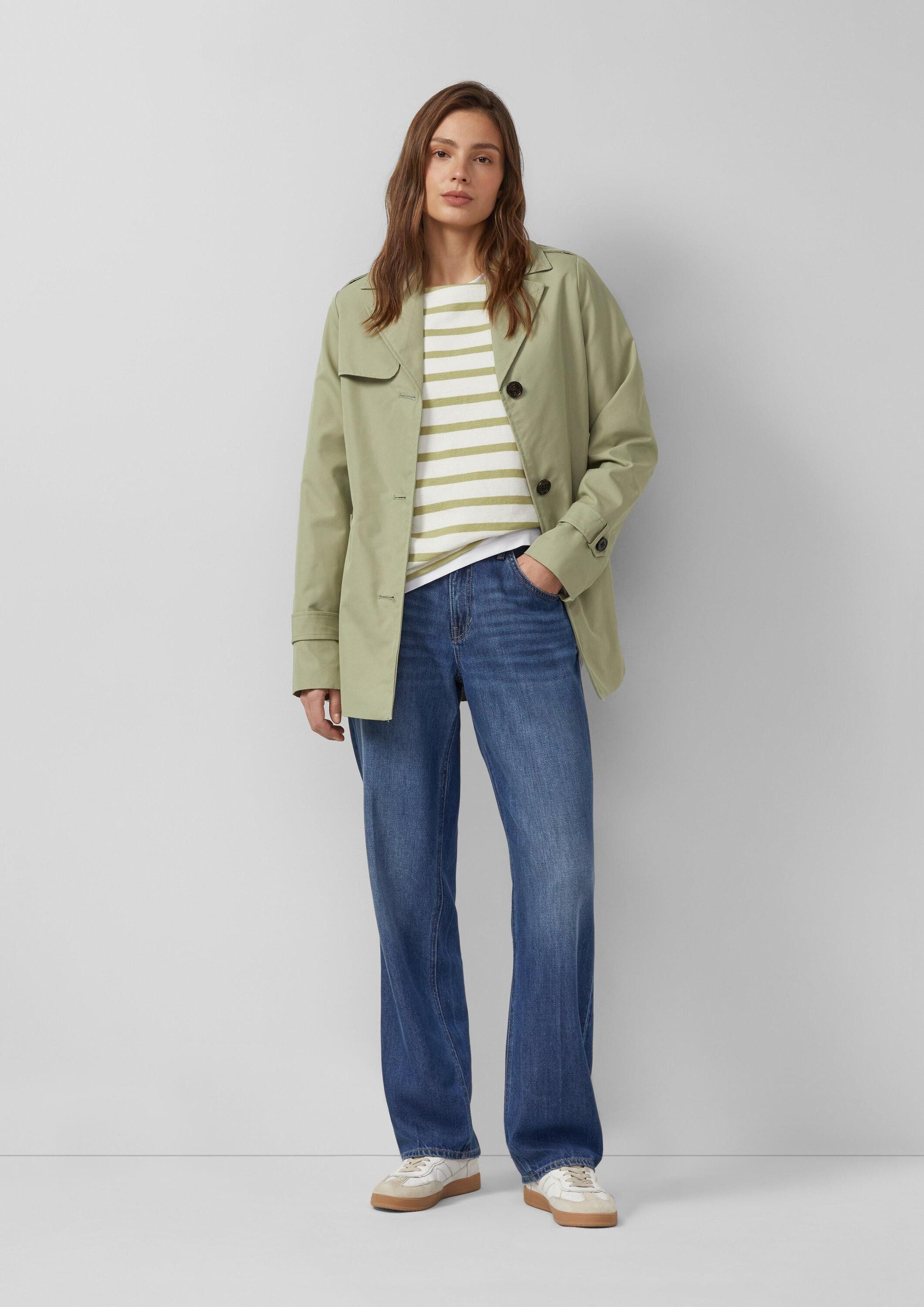 s.Oliver Trenchcoat Outdoor-Jacke Wasserabweisender Trenchcoat im Slim Fit – Bild 5 von 5