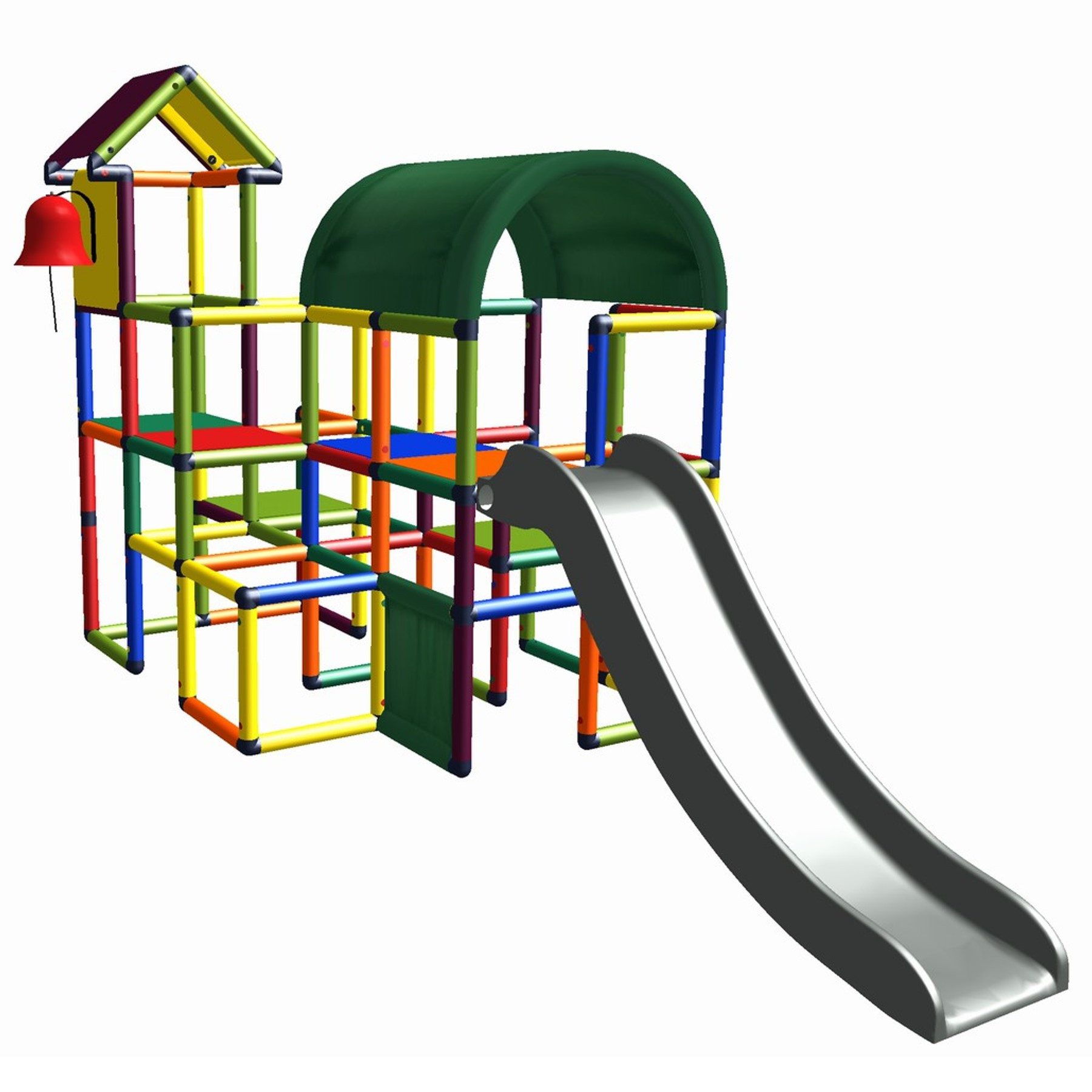 move and stic Spielturm LINUS Klettergerüst mit Rutsche Konstruktions-Spiel günstig online kaufen