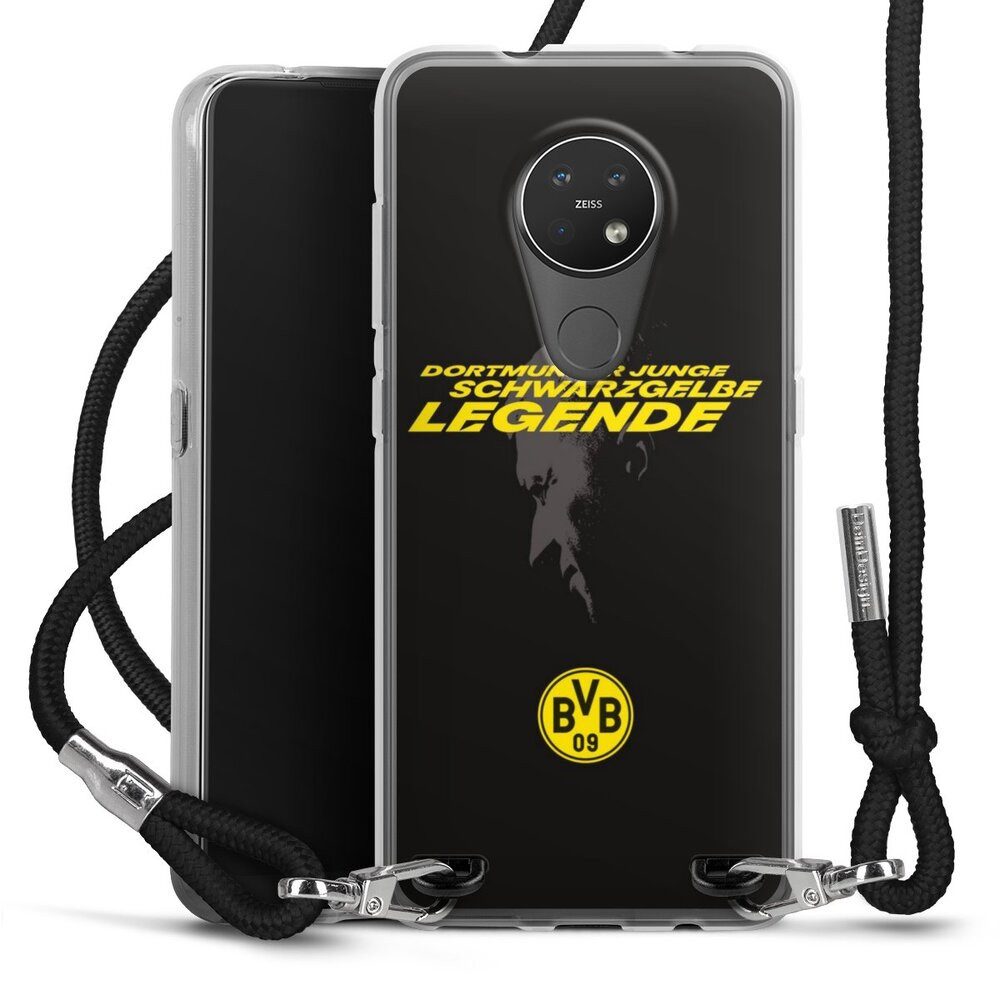 DeinDesign Handyhülle Marco Reus Borussia Dortmund BVB Danke Marco Schwarzgelbe Legende, Nokia 7.2 Handykette Hülle mit Band Case zum Umhängen Cover mit Kette
