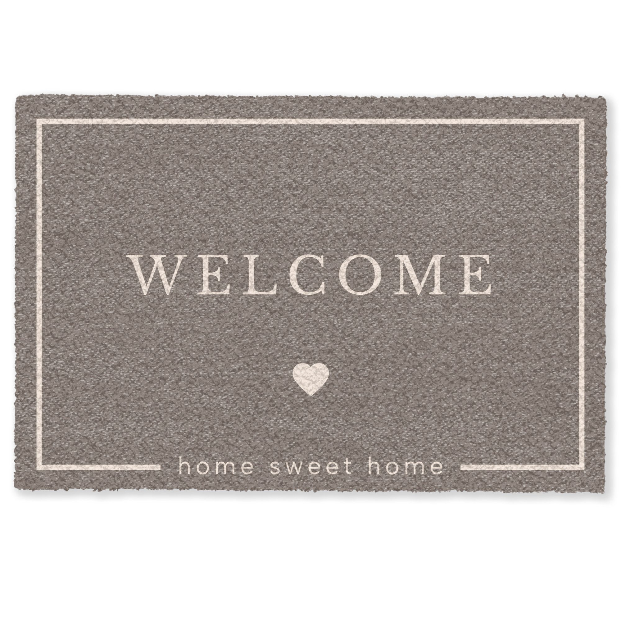 MuchoWow Fußmatte Willkommen - Braun, Rechteckig, innen Schmutzfangmatte, T günstig online kaufen