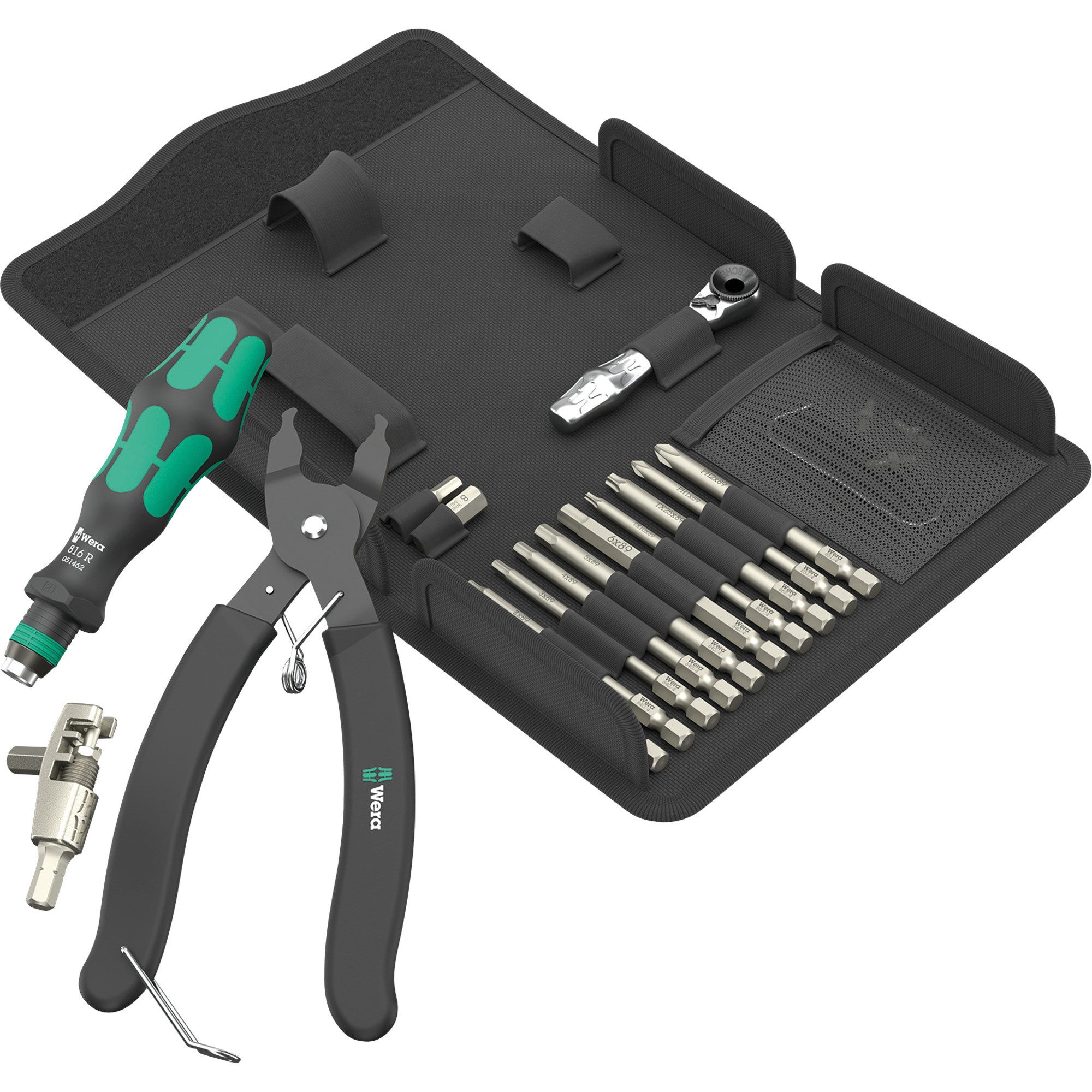 Ratsche Wera 9532 Kettennieter Werkstatt-Set, 20‑teilig