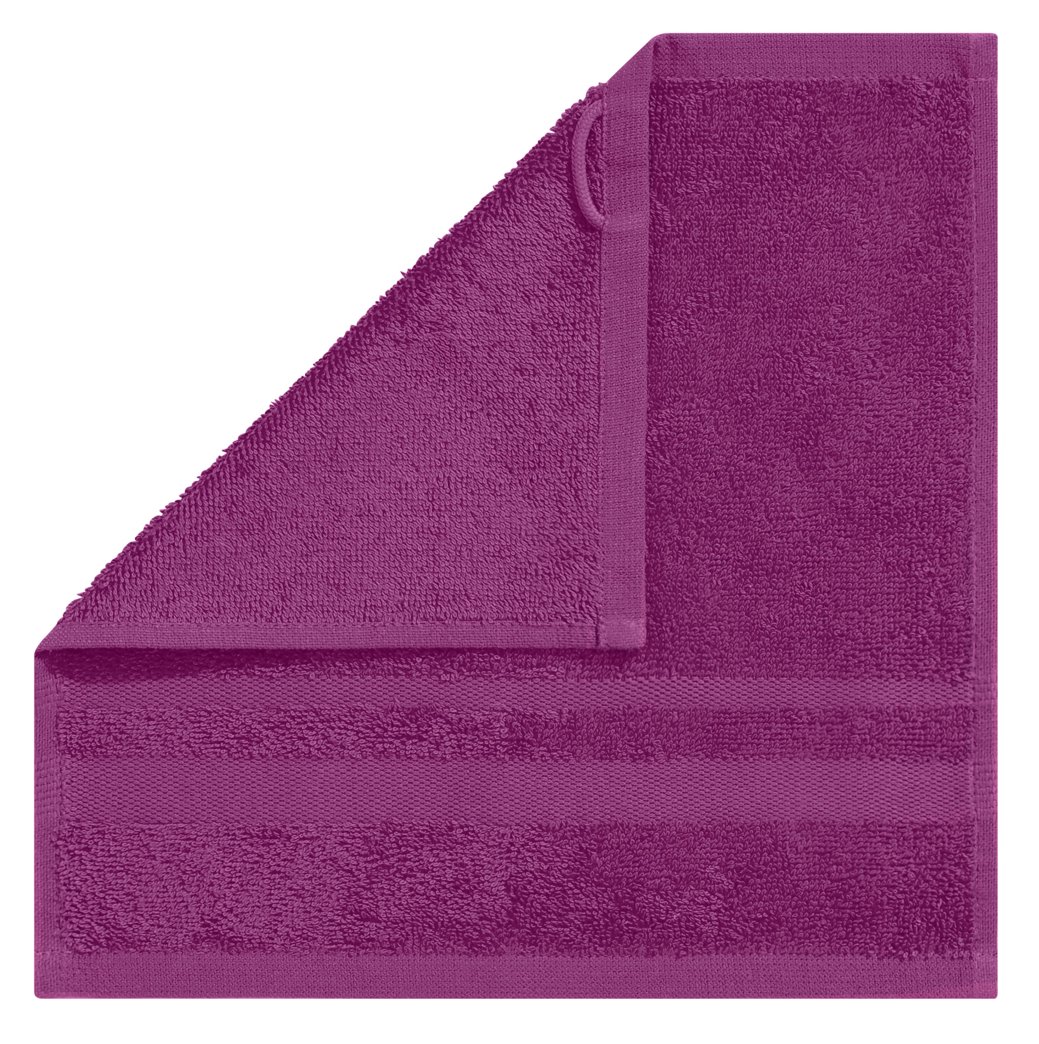 OTTO home Waschlappen Vanessa, 10 Seiftücher, 30x30cm, in Standard- und Premium-Qualität, (Set, 10-St), Handtücher mit Bordüre, 100% Baumwolle, einfarbig, weich – Bild 4 von 5