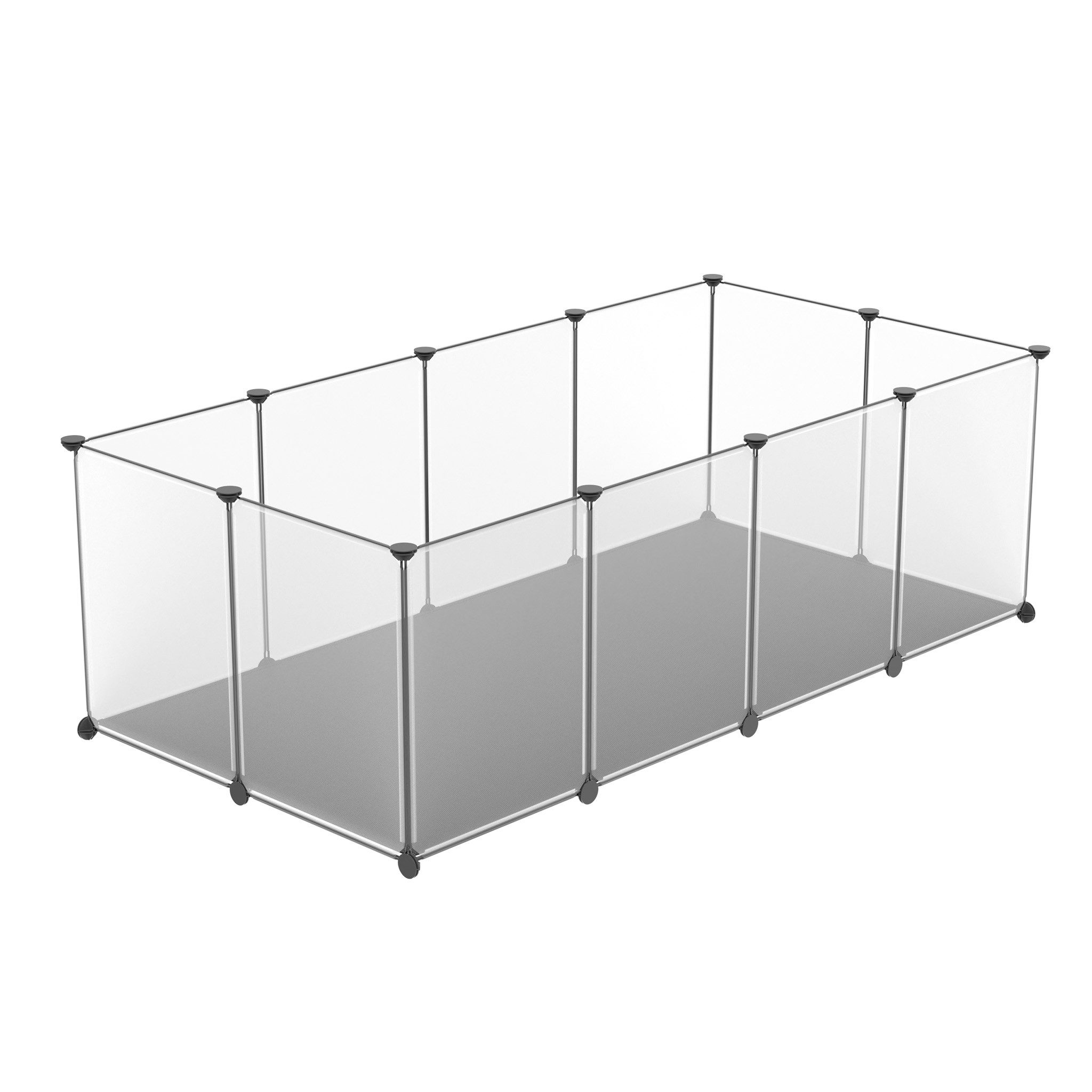 FIVMEN Freigehege Kleintiergehege mit Unterlage DIY Kleintierauslauf Innengehege, Kleintiergehege mit Unterlage DIY Kleintierauslauf Innengehege