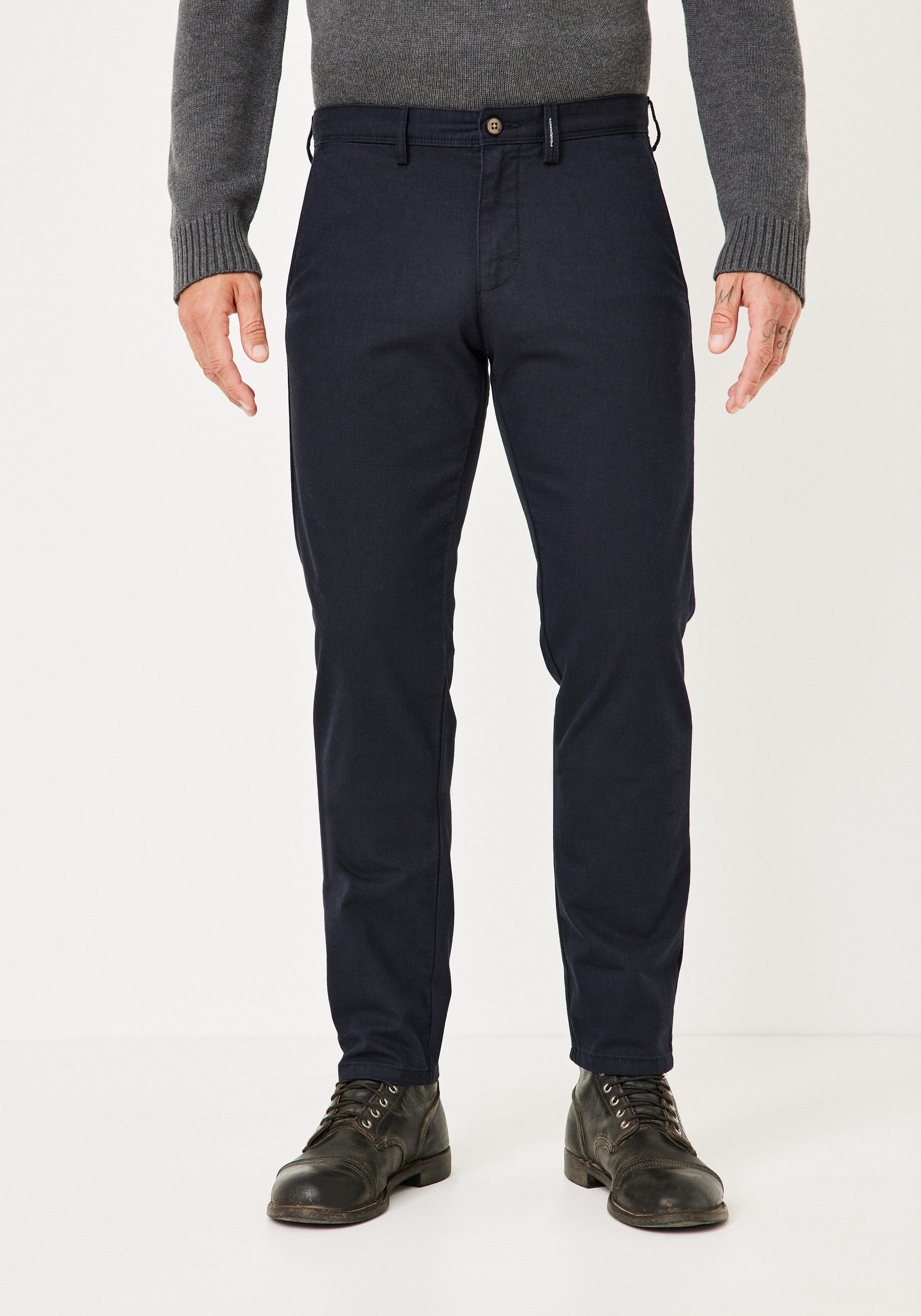 Redpoint Chinohose Jasper Slim Fit Chinohose im Wool-Look mit Stretch