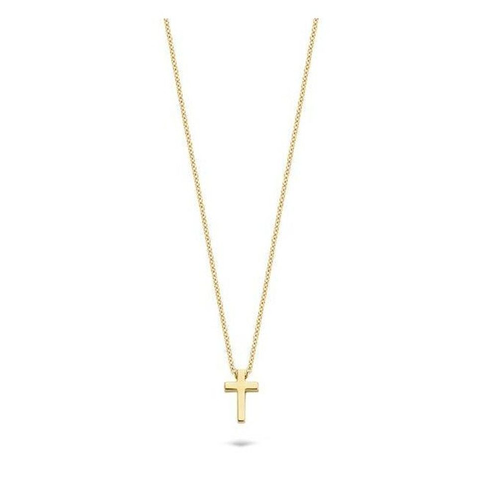 Blush Goldkette BLUSH Halskette 14 Karat Gelbgold mit Anhänger Kreuz 3091YG günstig online kaufen