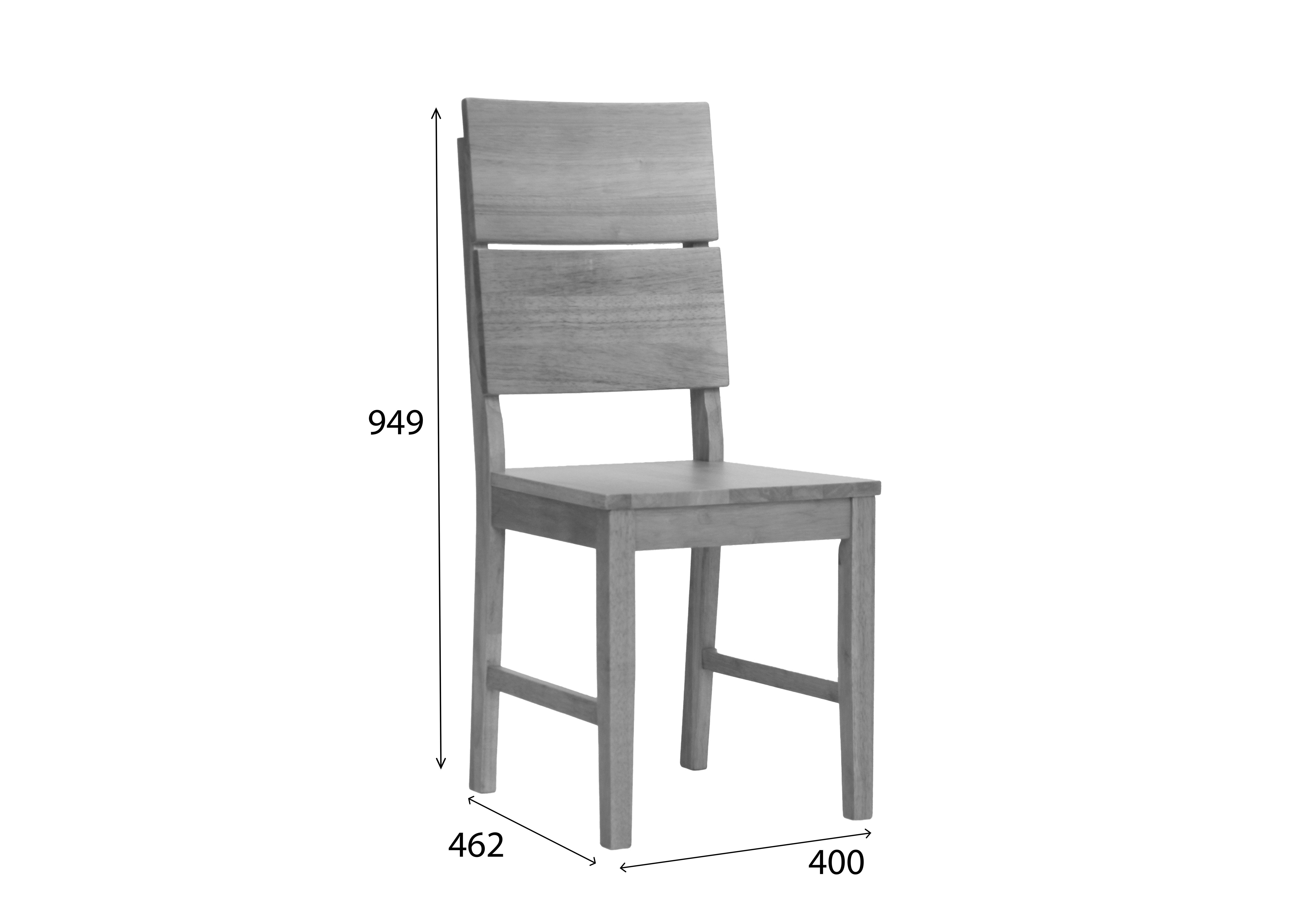 Woodroom Holzstuhl Kota (2er-Set Hevea massiv günstig online kaufen