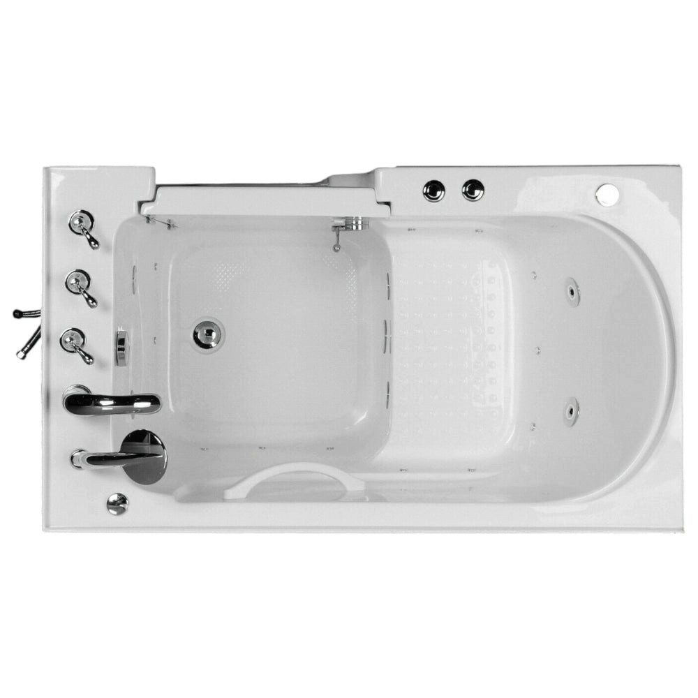 DEKO VERTRIEB BAYERN Whirlpool-Badewanne Luxus Tür Senioren Seniorenbadewanne-Whirlpool Badewanne 122x71 cm