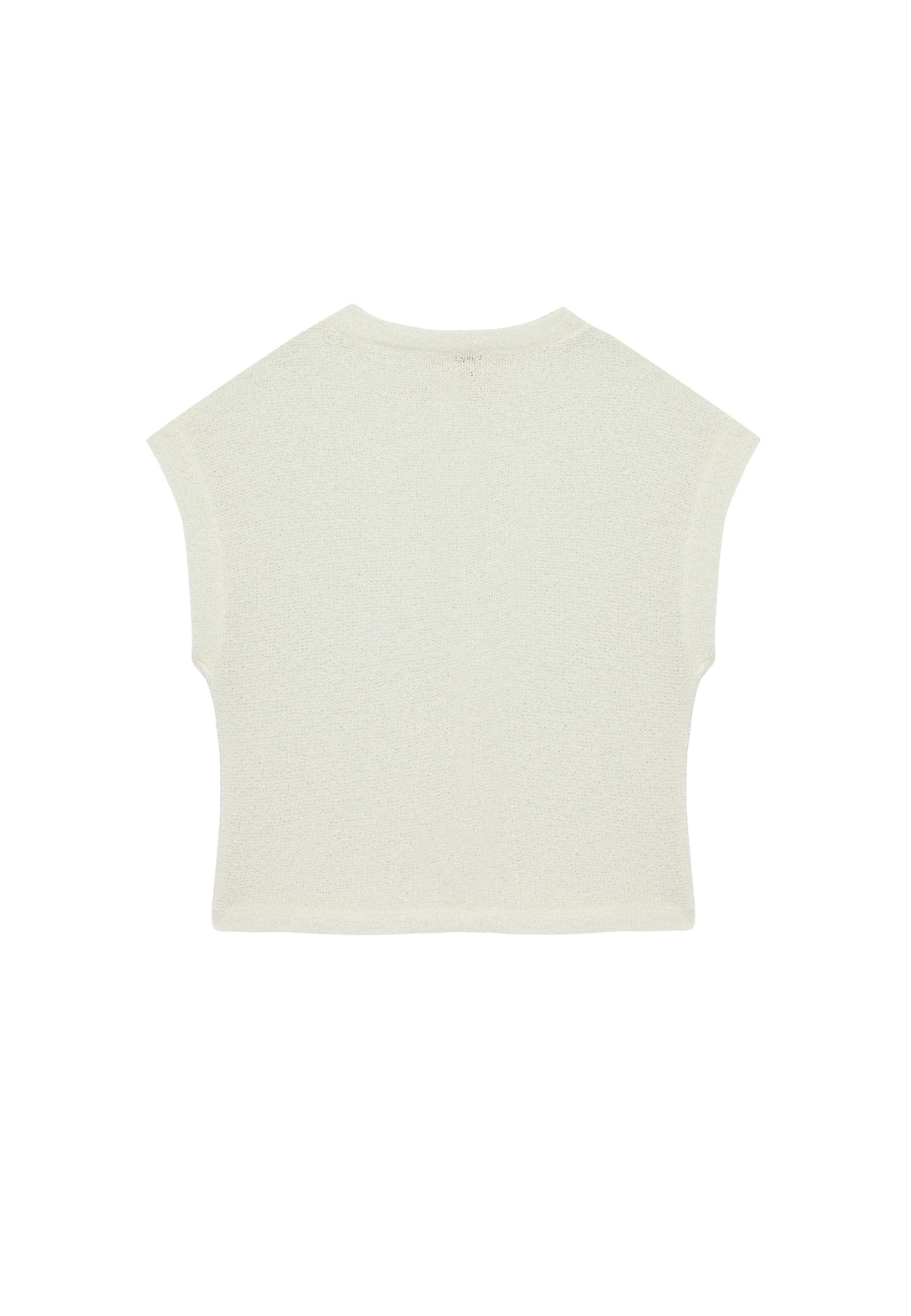 Koton Kurzarmbluse Koton Baumwoll-Transparente Ärmellose Bluse