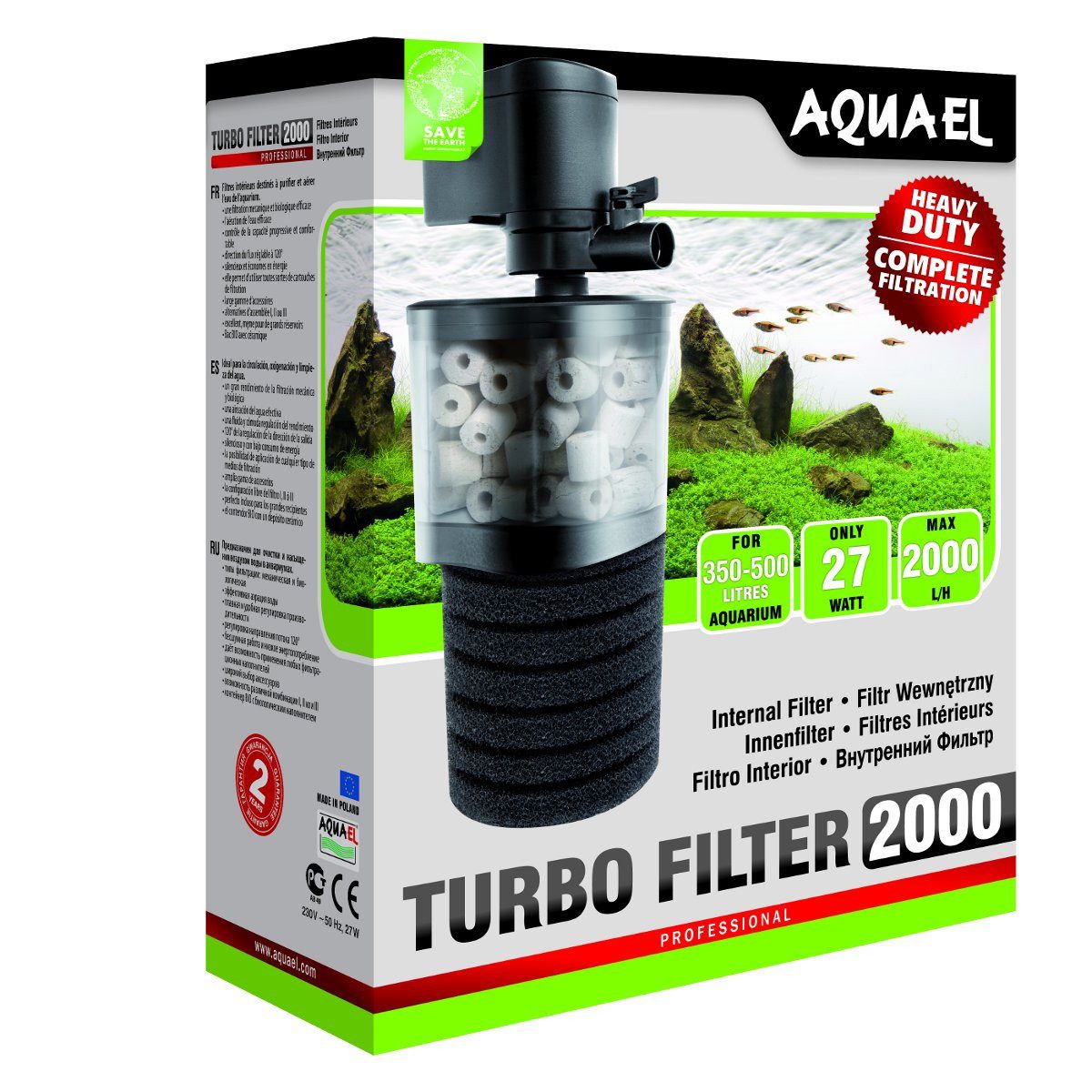 Aquariumfilter Innenfilter TURBO FILTER 2000