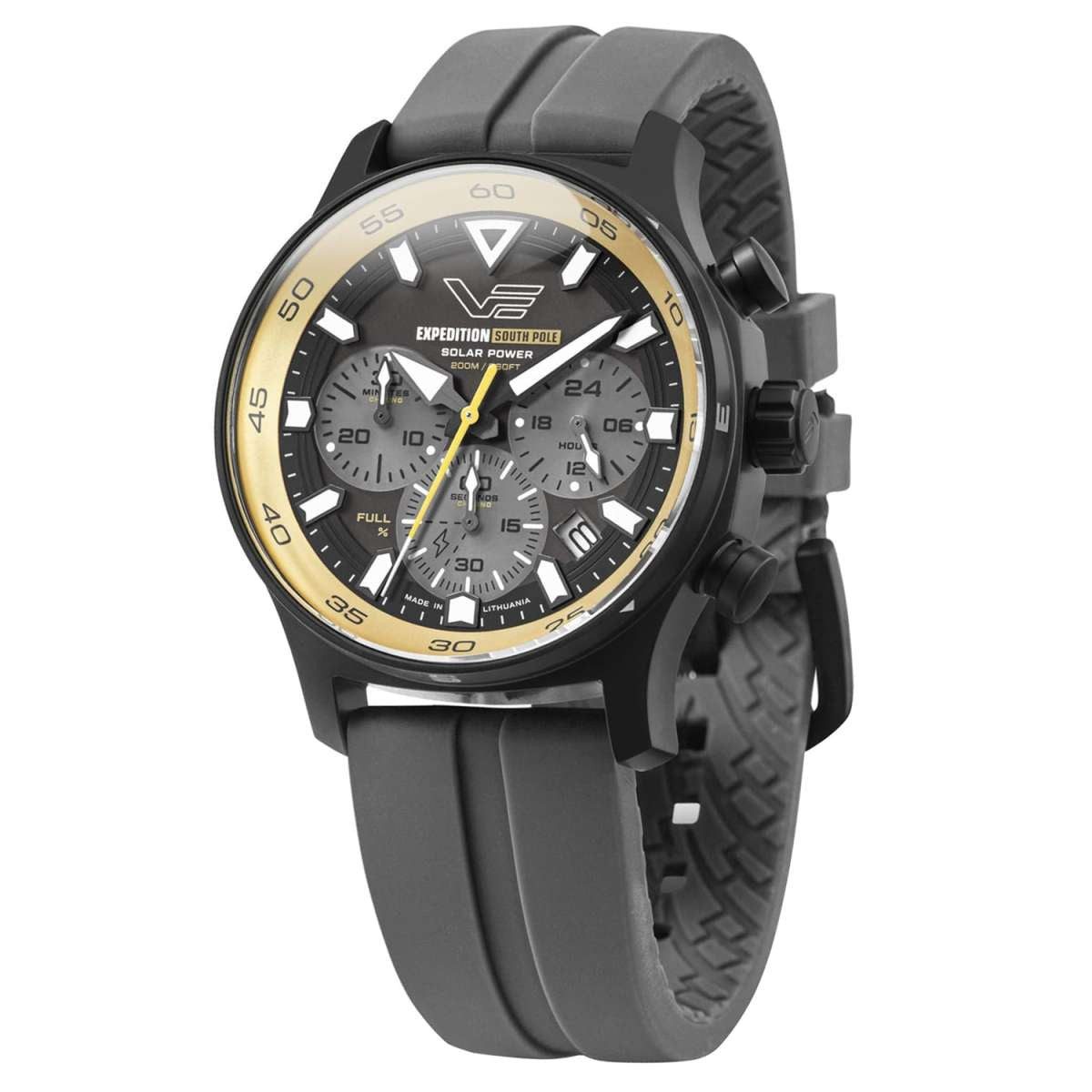 Vostok Europe Chronograph VR42-592C763_GRY, Herrenuhr Expedition South Pole Chrono Grau/Schwarz