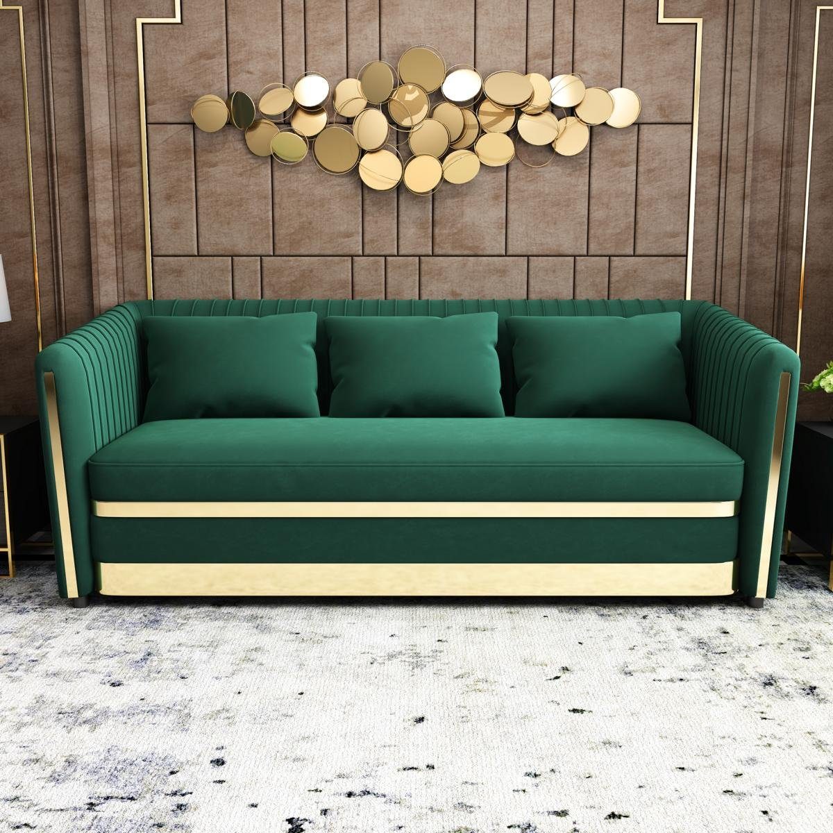 JVmoebel 3er Couch Polster Design Sofa, Sofa Sitz Dreisitzer