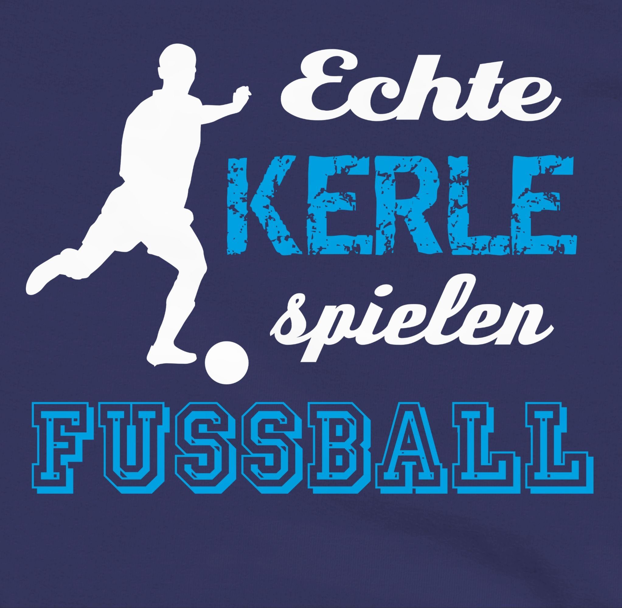 Shirtracer Hoodie Echte Kerle spielen Fußball Kinder Sport Kleidung