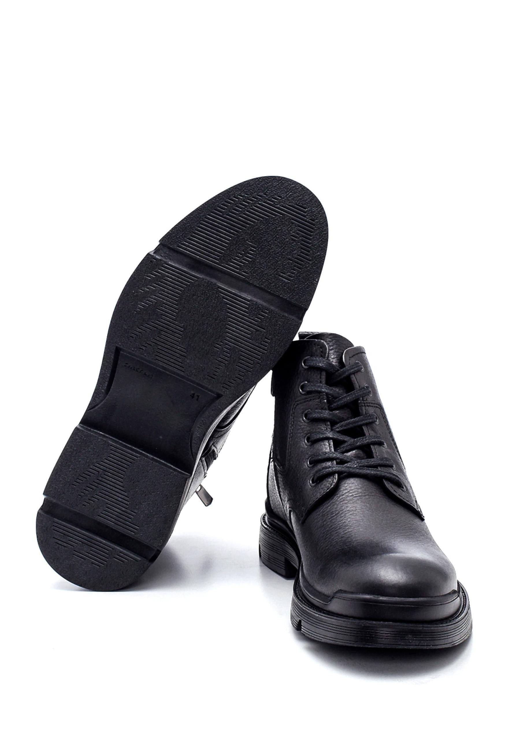 Derimod Stiefeletten aus Leder Ankleboots Schnürsenkel, Textilfutter, Gummisohle