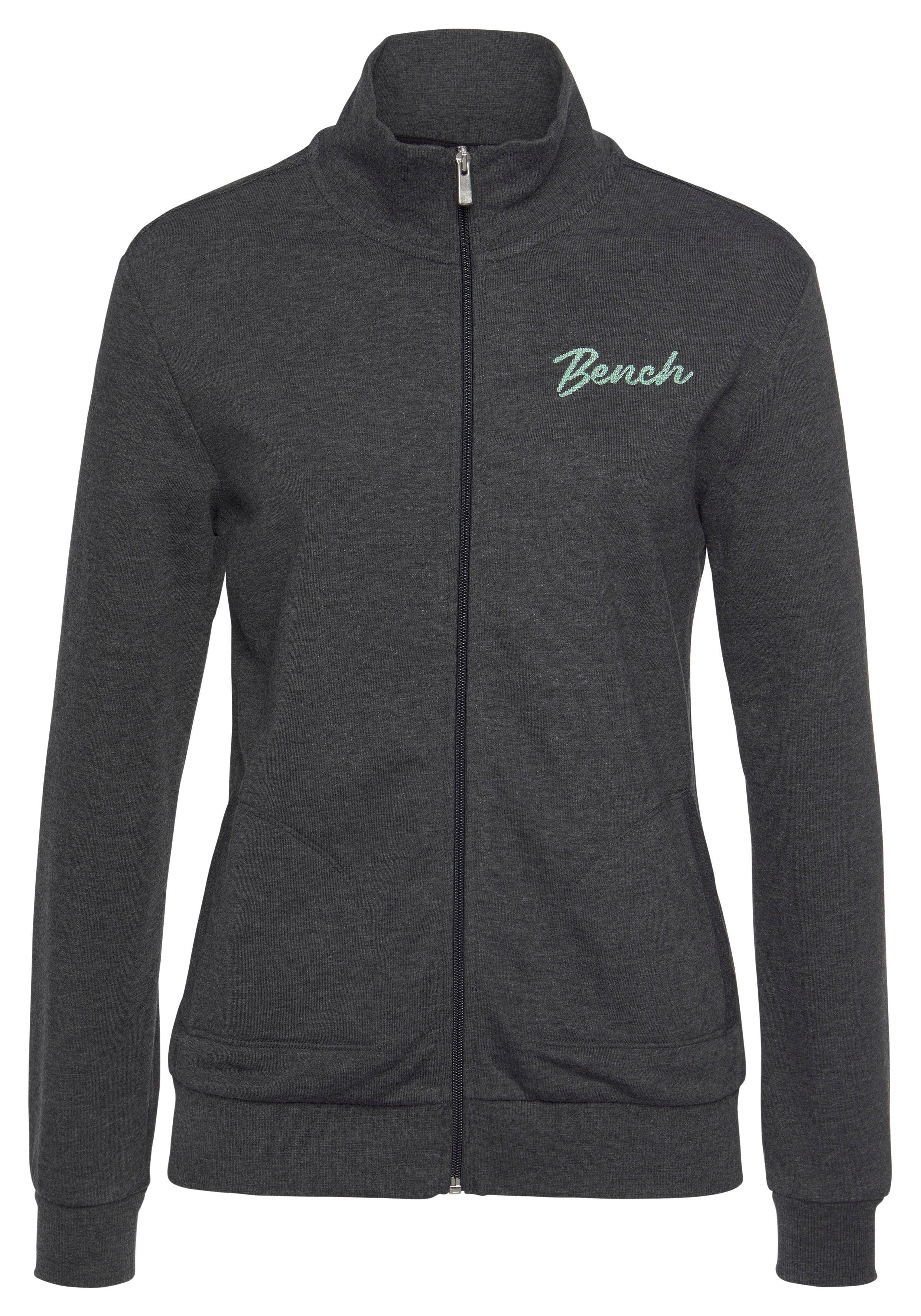 Bench. Sweatjacke mit zwei Logo Stickereien, günstig online kaufen