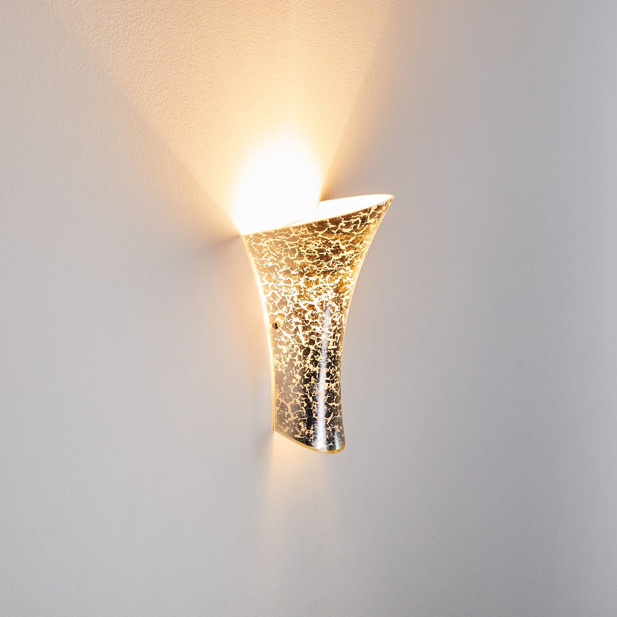 mit mit »Bagnara« Leuchtmittel, Silber, Wandlampe Wandspot Wandleuchte 1xE14, ohne Glas Lichteffekt hofstein Up&Down-Effekt, aus in