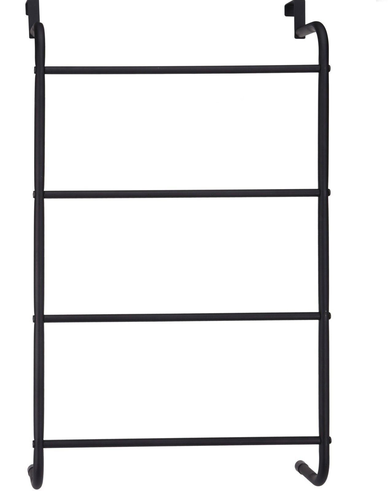 Meinposten Полотенцесушители Tür Полотенцесушители schwarz 44 x 73 cm Haken für Badezimmer Regal Industrie Look