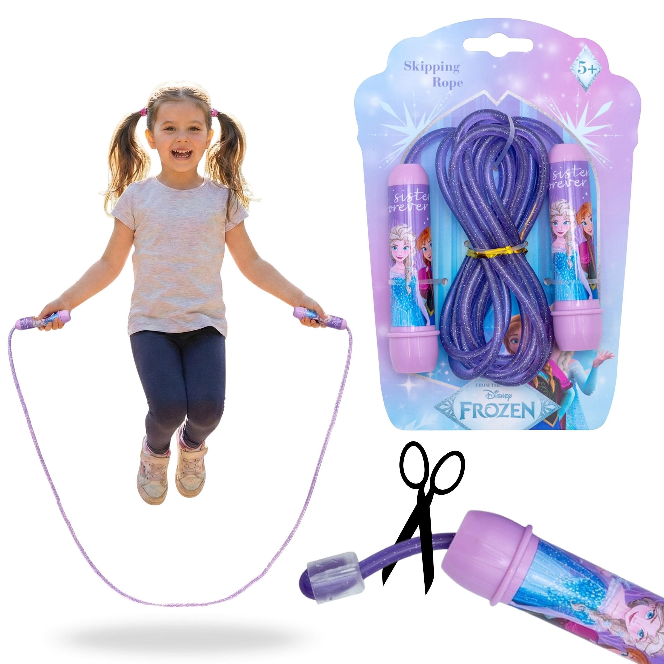 Disney Frozen Springseil Disney Frozen – Springseil für Mädchen, 2,4 m lang
