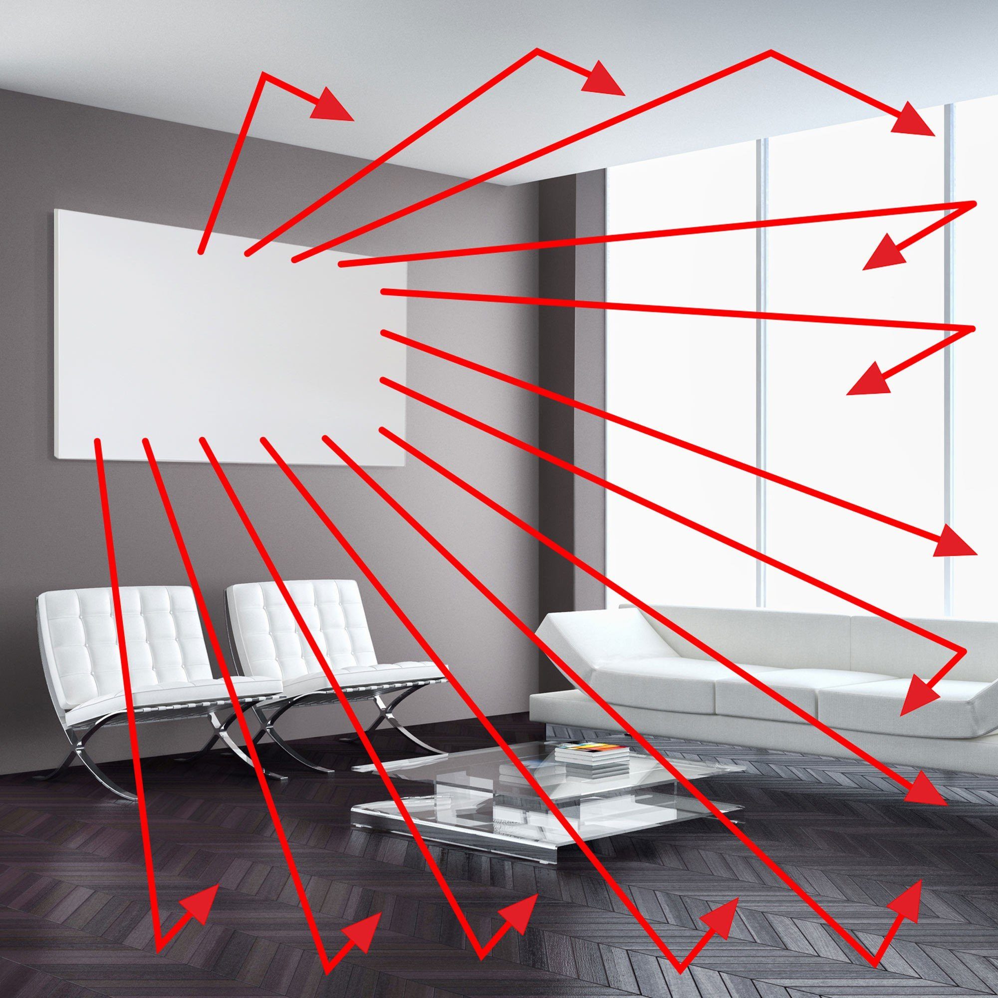 ultraflache Paneelheizkörper Heizpaneel Infrarotheizung + VIESTA WIFI VIESTA infrarot + TH70 TH70 Crystal, Carbon Weiß Wandheizung Heizplatte, elektrisch, Thermostat F600 F600 WIFI, 600W,