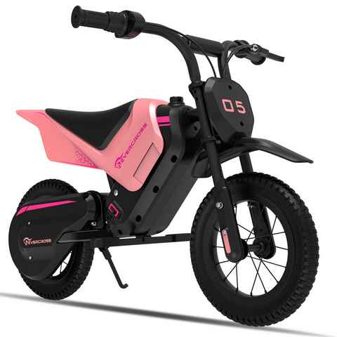 EVERCROSS TECH Elektro-Kindermotorrad EV05M Elektro Motorrad mit 300W Motor, 12 Zoll Luftreifen, MAX 10KM Lange Reichweite, Elektromotorrad für Kinder