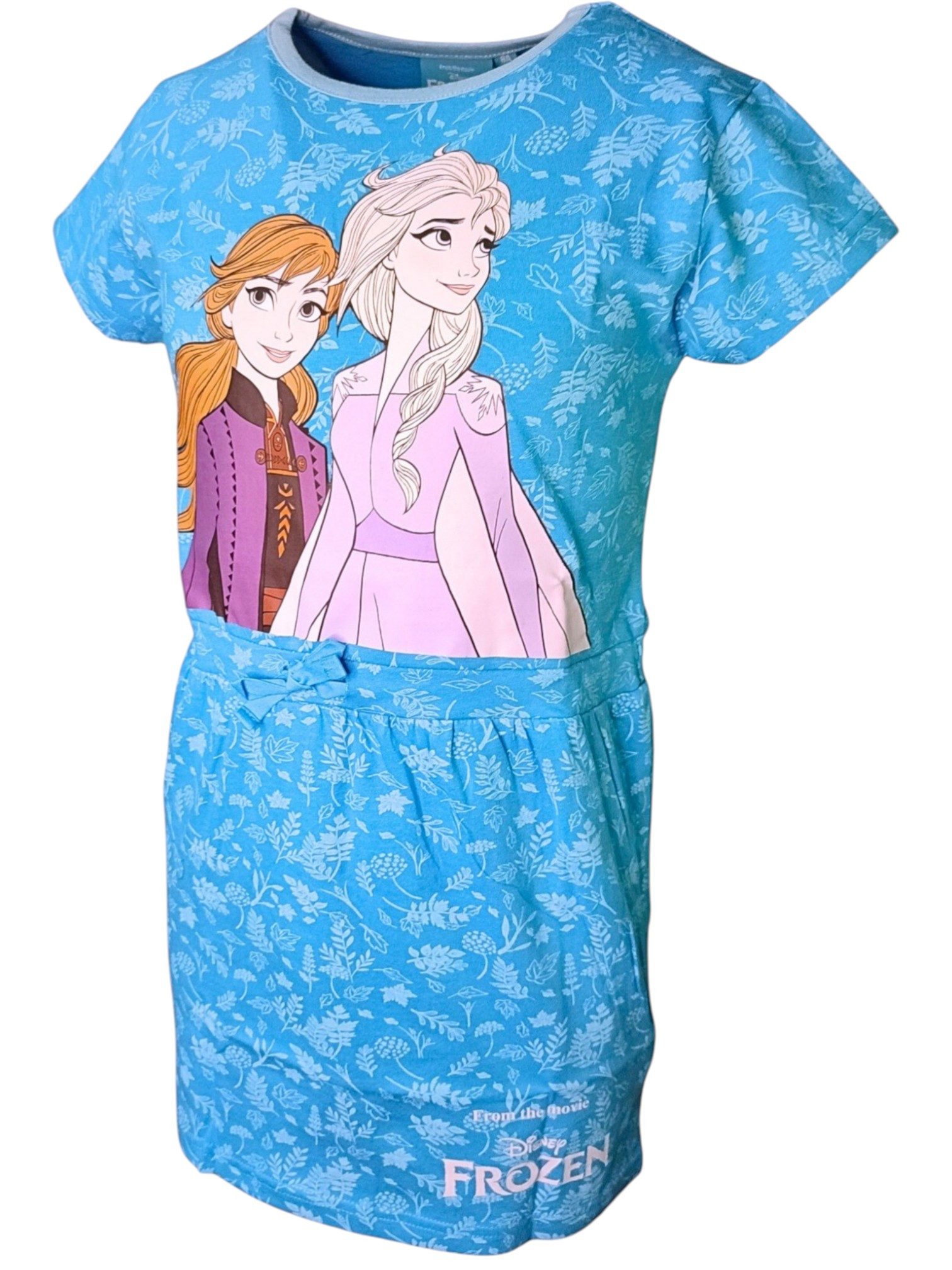 Disney Frozen Sommerkleid Elsa & Anna Jerseykleid für Mädchen Gr. 98-128 cm