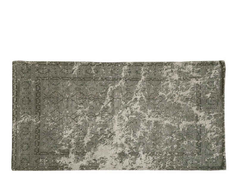Designteppich Teppich m. franz. Druck L150/B75 cm verte Vintage, Chic Antique