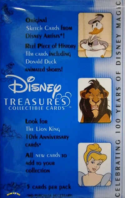 Upper Deck Sammelkarte Disney Treasures Collectible Cards