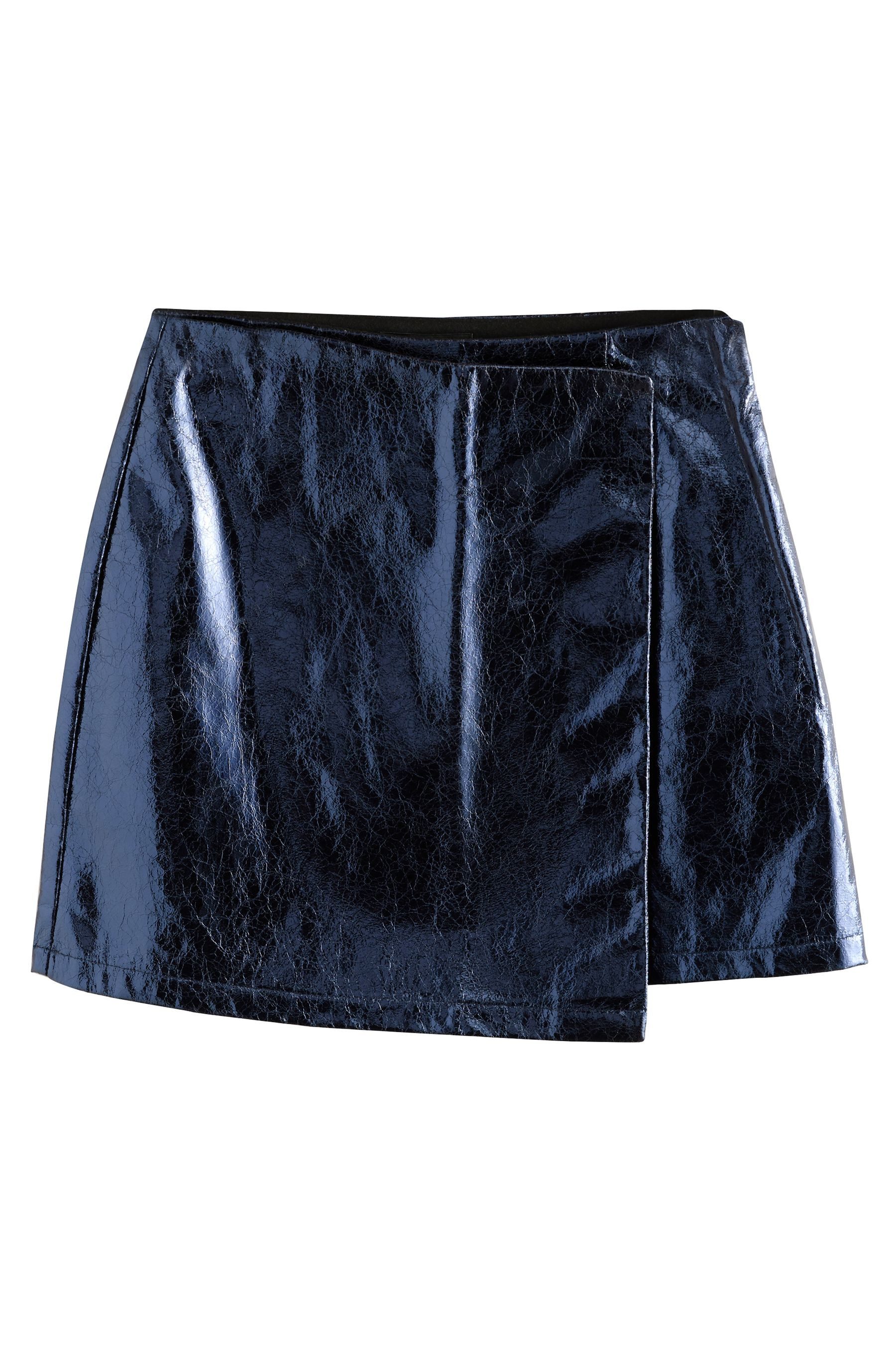 Next Lederrock Metallic-Minirock aus Kunstleder (1-tlg) günstig online kaufen