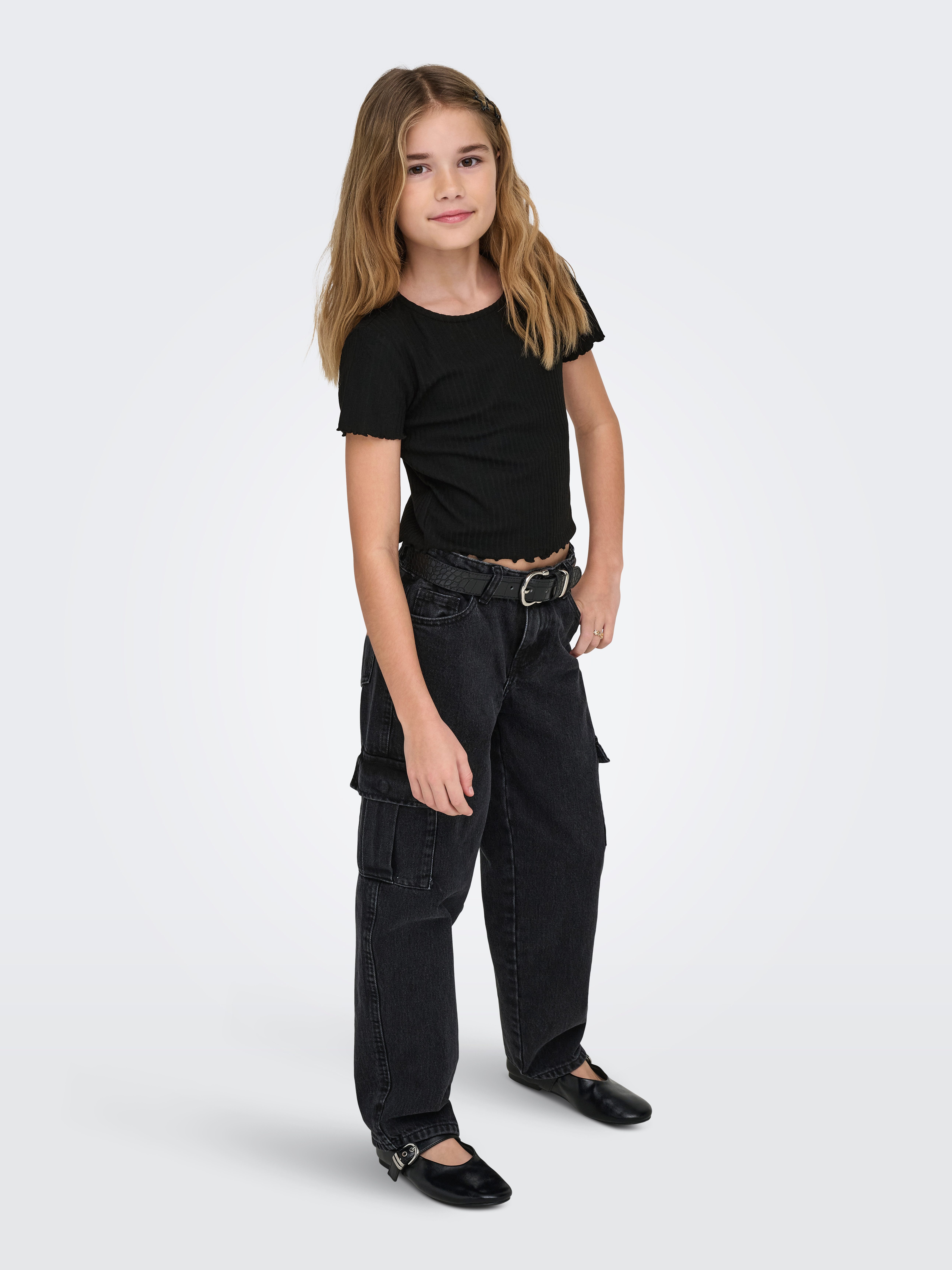 KIDS ONLY T-Shirt KONNELLA mit gewellten Säumen