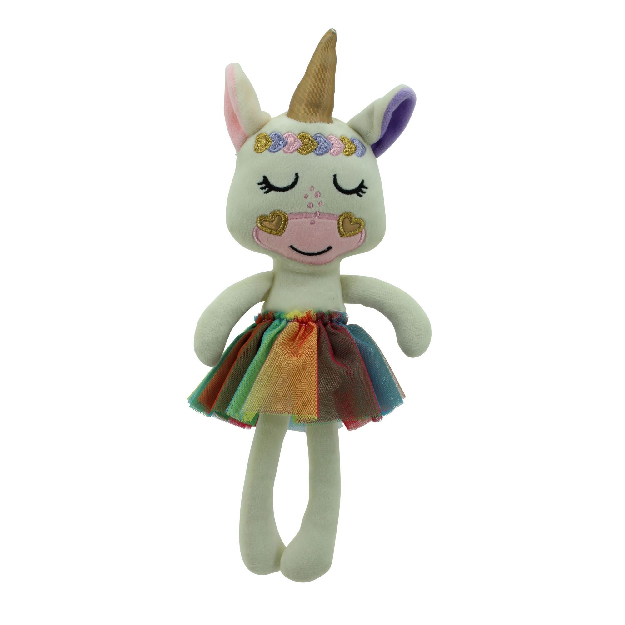 Sweety-Toys Stoffpuppe Sweety Toys 13388 Einhorn Stoffpuppe Ballerina Prinzessin 30 cm