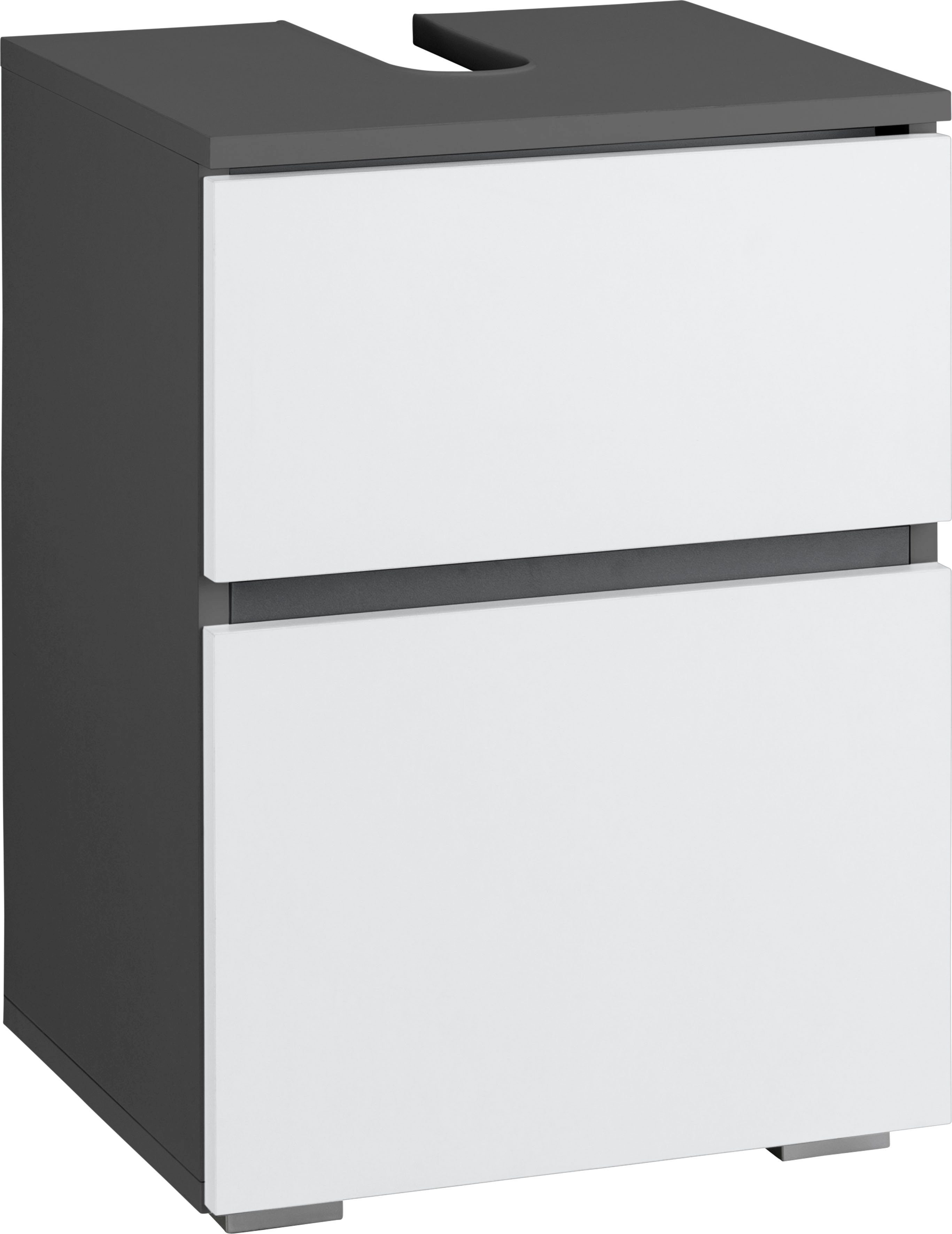 Home affaire Waschbeckenunterschrank Wisla Siphonausschnitt, Breite 40 cm, Höhe 55 cm