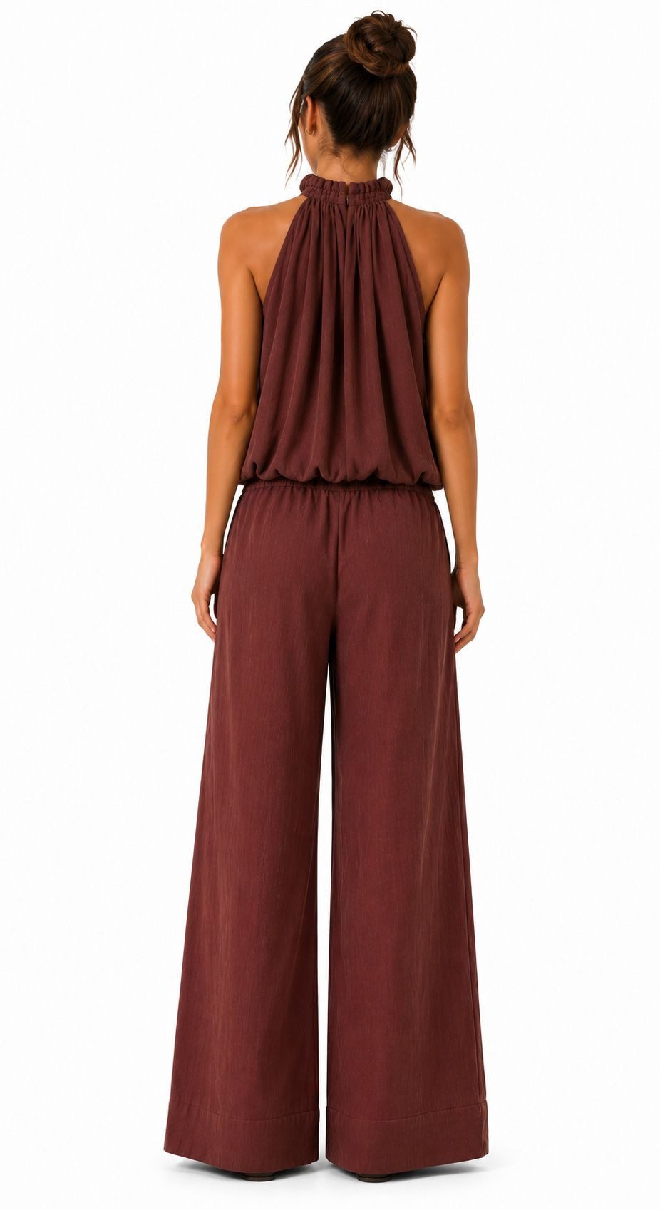 Selected Stoffhose SLFANNIE HW WIDE PANT B