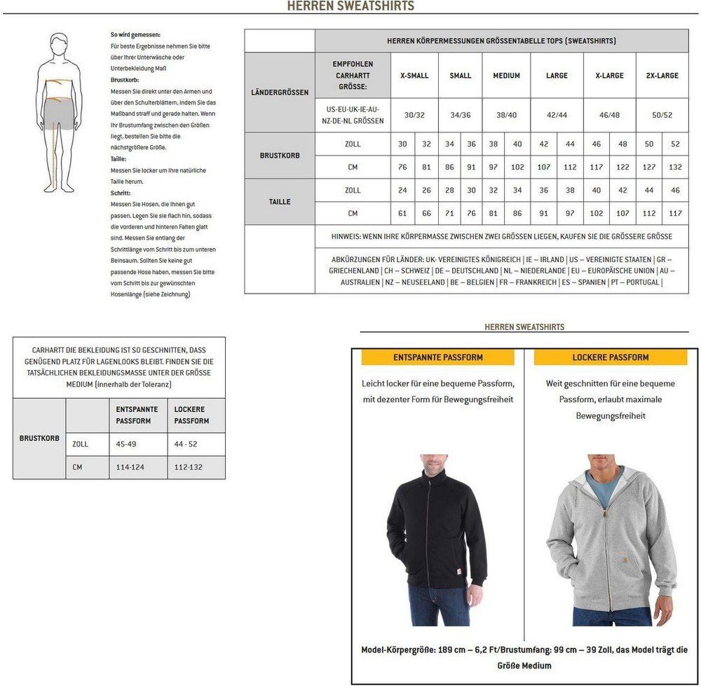 Carhartt Rundhalspullover Lightw. Logo 105569 günstig online kaufen