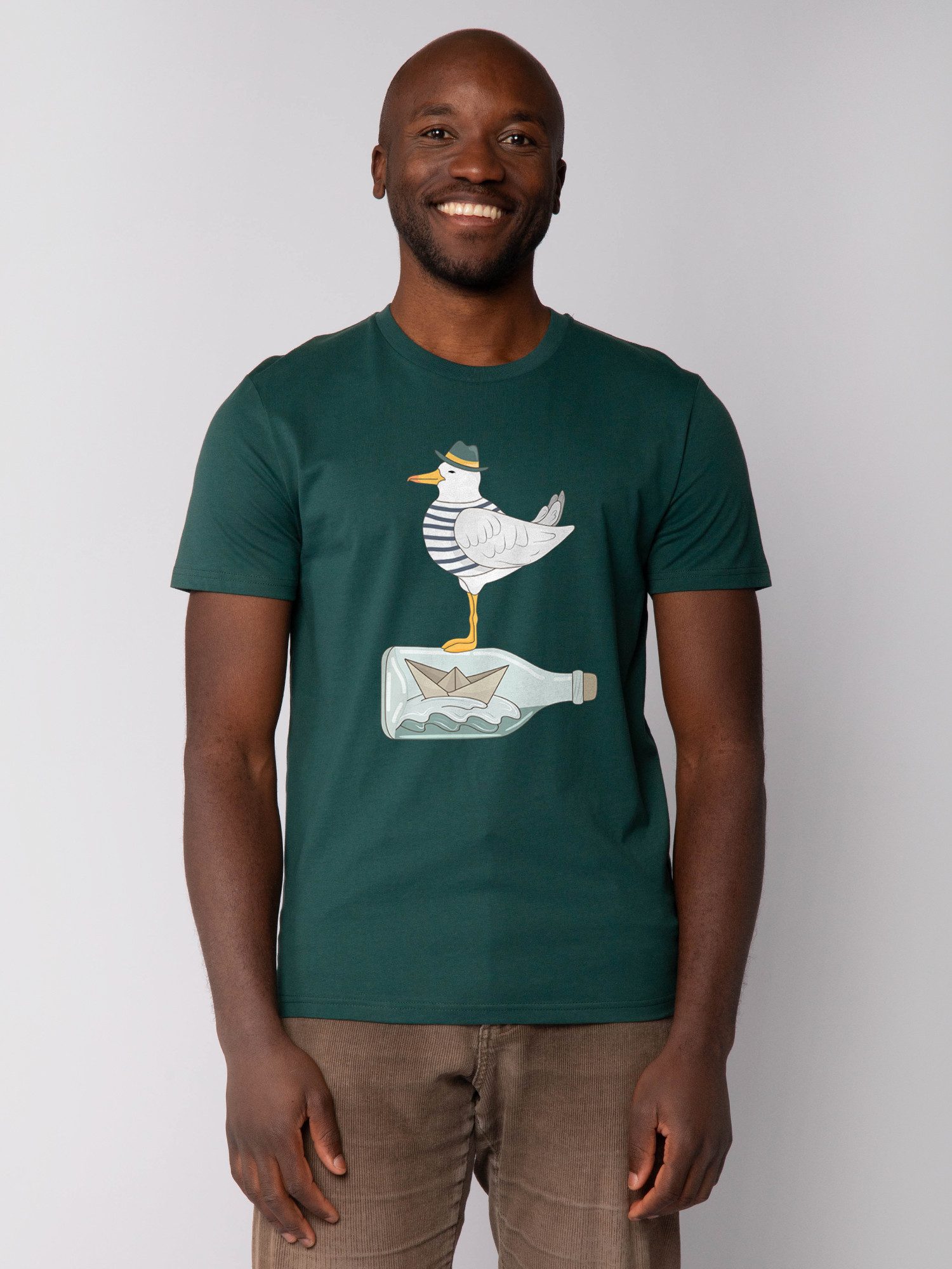 wat? Apparel T-Shirt Möwe mit Hut günstig online kaufen