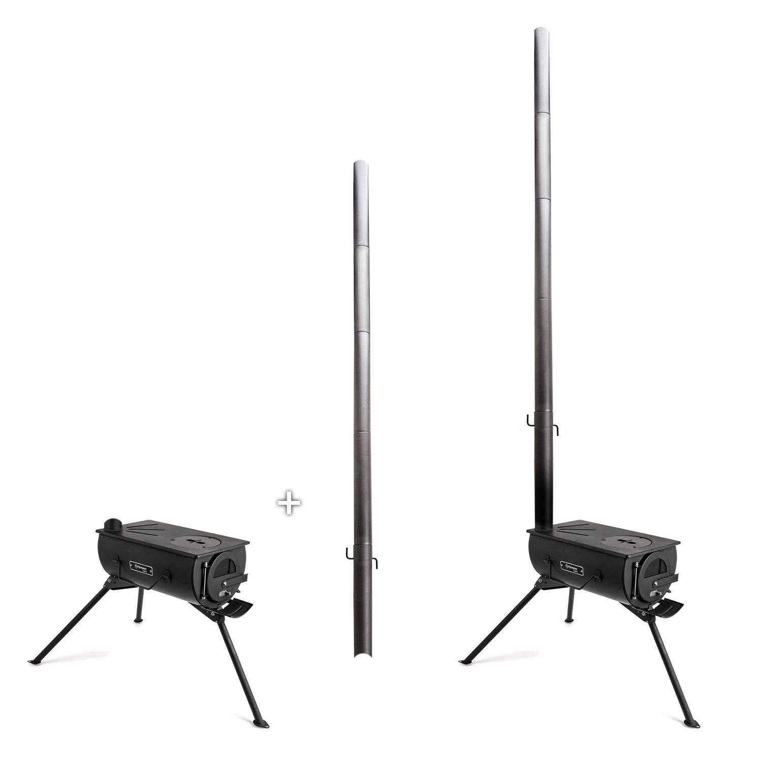 Petromax Feuerstelle Petromax Loki 2 Zeltofen Notvorsorge, mit Sichtfenster und Ascheschale