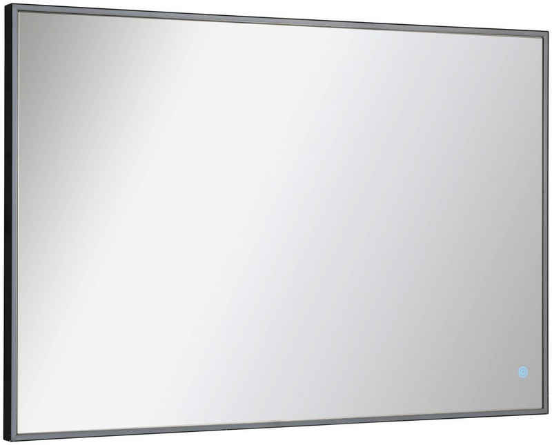FACKELMANN Зеркало для ванной комнаты New York Eckig (1-St), umlaufende LED-Beleuchtung, dimmbar