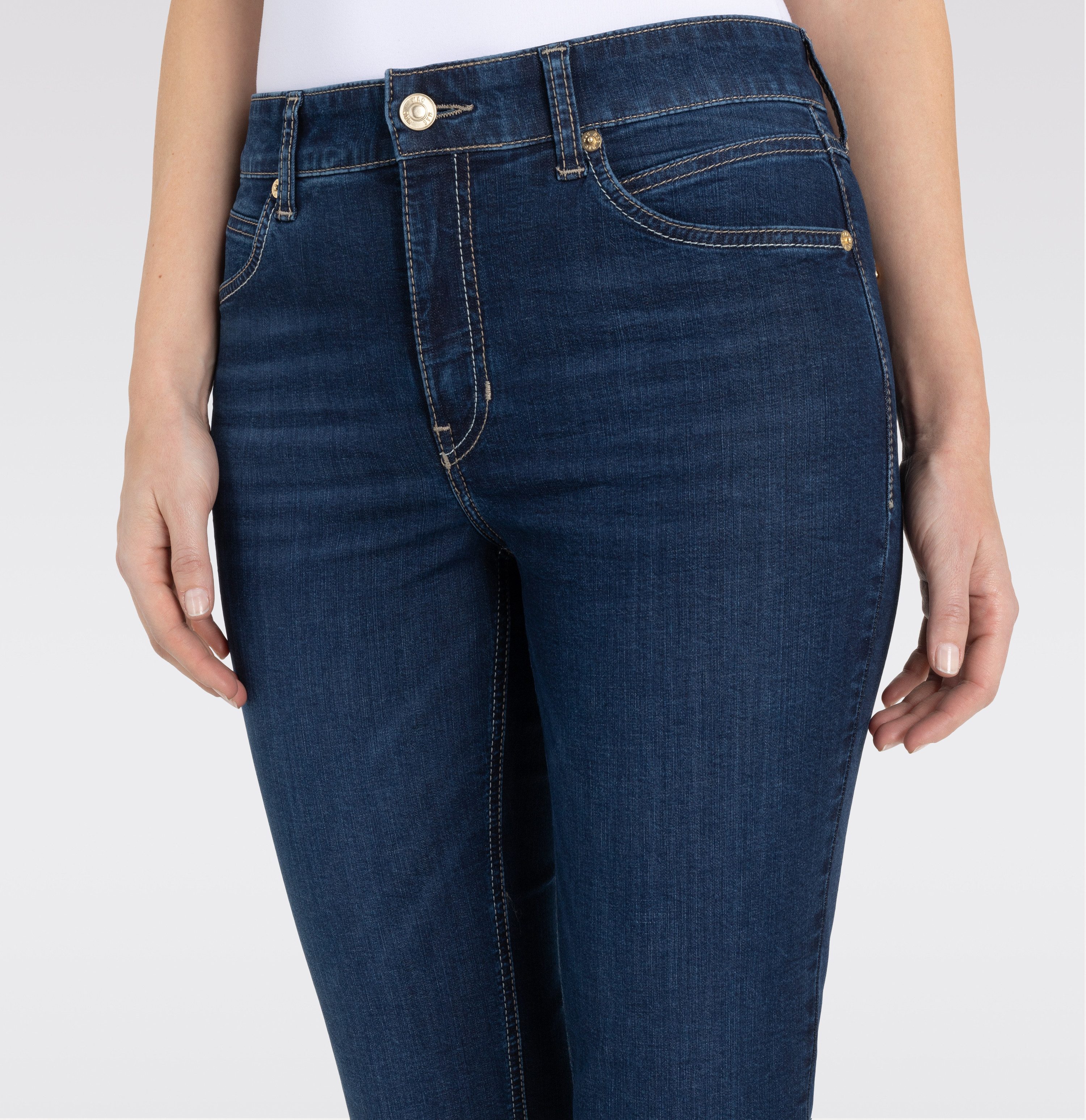 MAC Stretch-Jeans MAC MELANIE 7/8 new basic wash 5045-90-0352 D845 - ULTRALIGHT