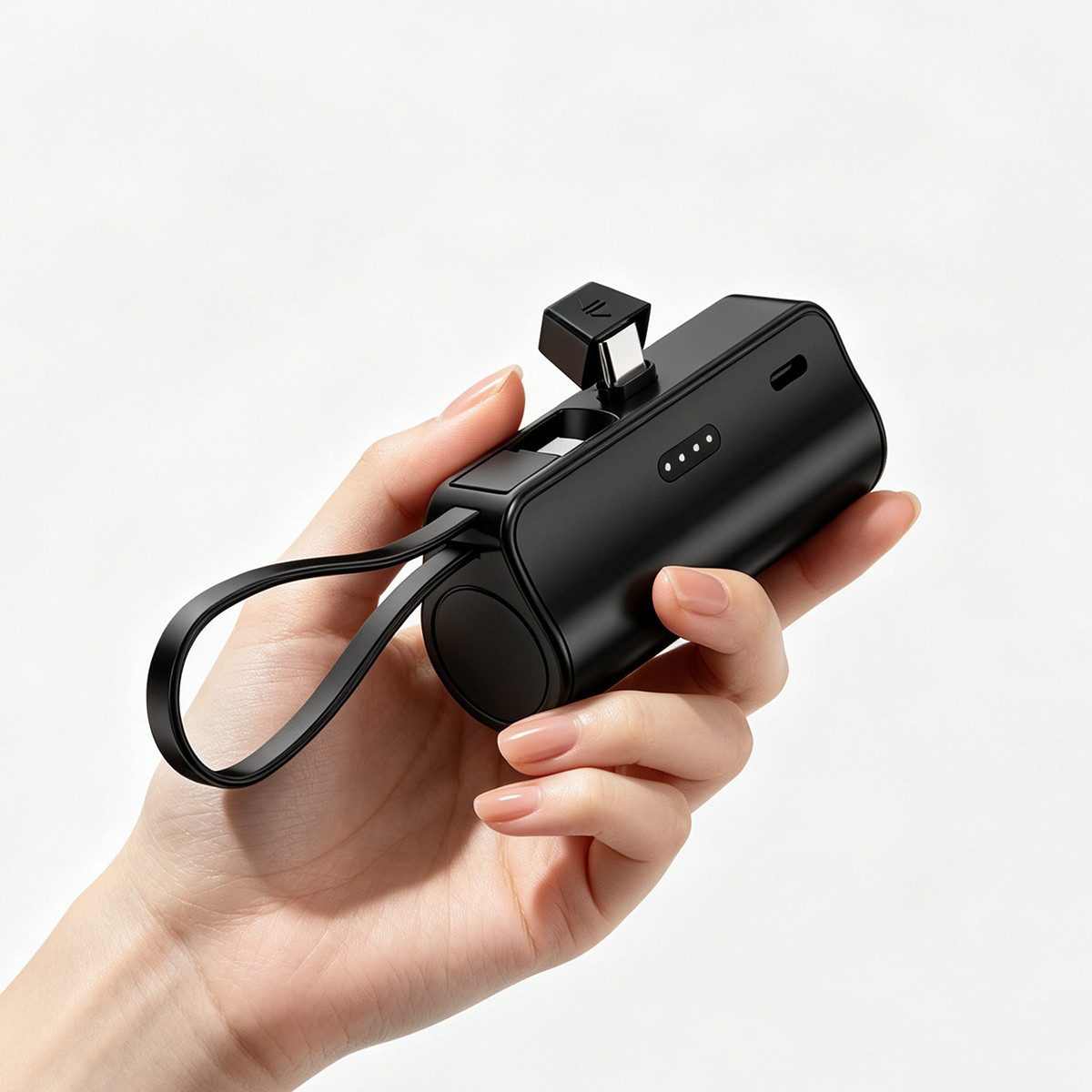 AeroAxis 2 in 1 5000mAh Powerbank Tragbar Ladegerät Externer Akku für Handy Powerbank 5000 mAh, Kompakt & Leicht, Ideal für Reisen,Outdoor