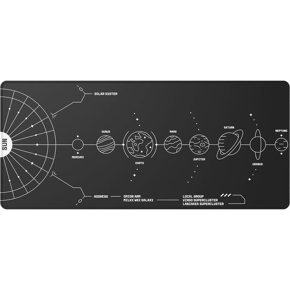 Dark Project Gaming Mauspad Nova Black XL 90x40x0,4cm Mousepad, Verschleißfeste Overlock-Nähte