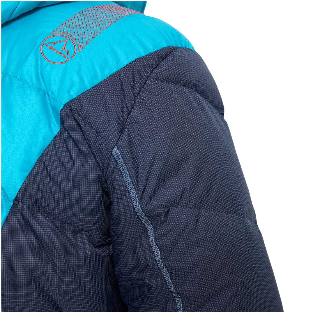 La Sportiva Winterjacke Bivouac Down (leicht, Wärmeisolierung, Skitouring) tropicblau/seablau