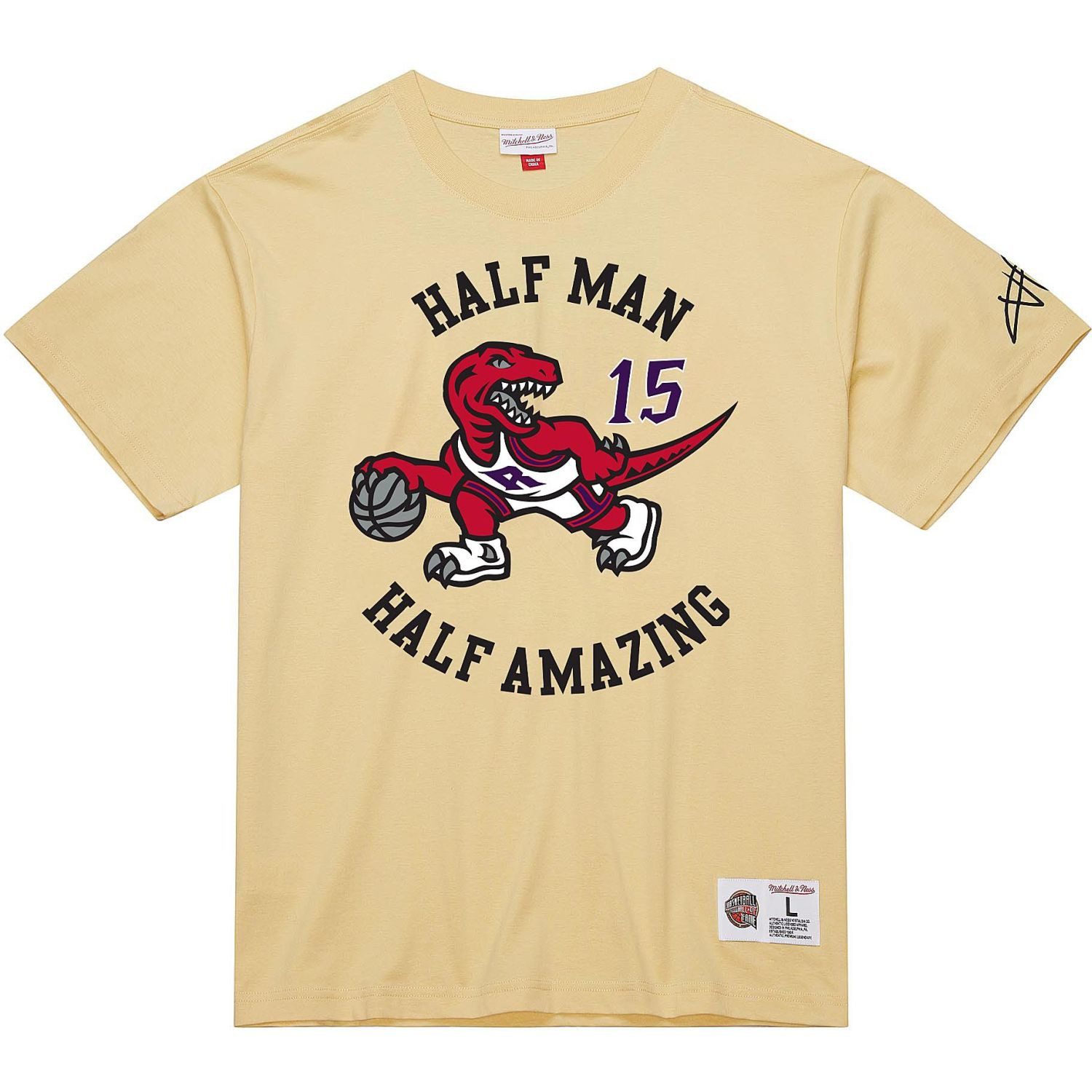 Print-Shirt Vince Carter HALL OF FAME Premium cream