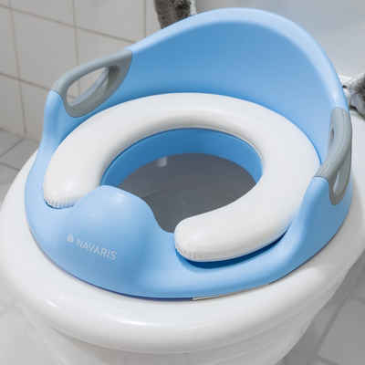 Navaris Baby-Toilettensitz Kinder WC Aufsatz - 12 Monate bis 7 Jahre - Anti-Rutsch Polster, 18,00 cm
