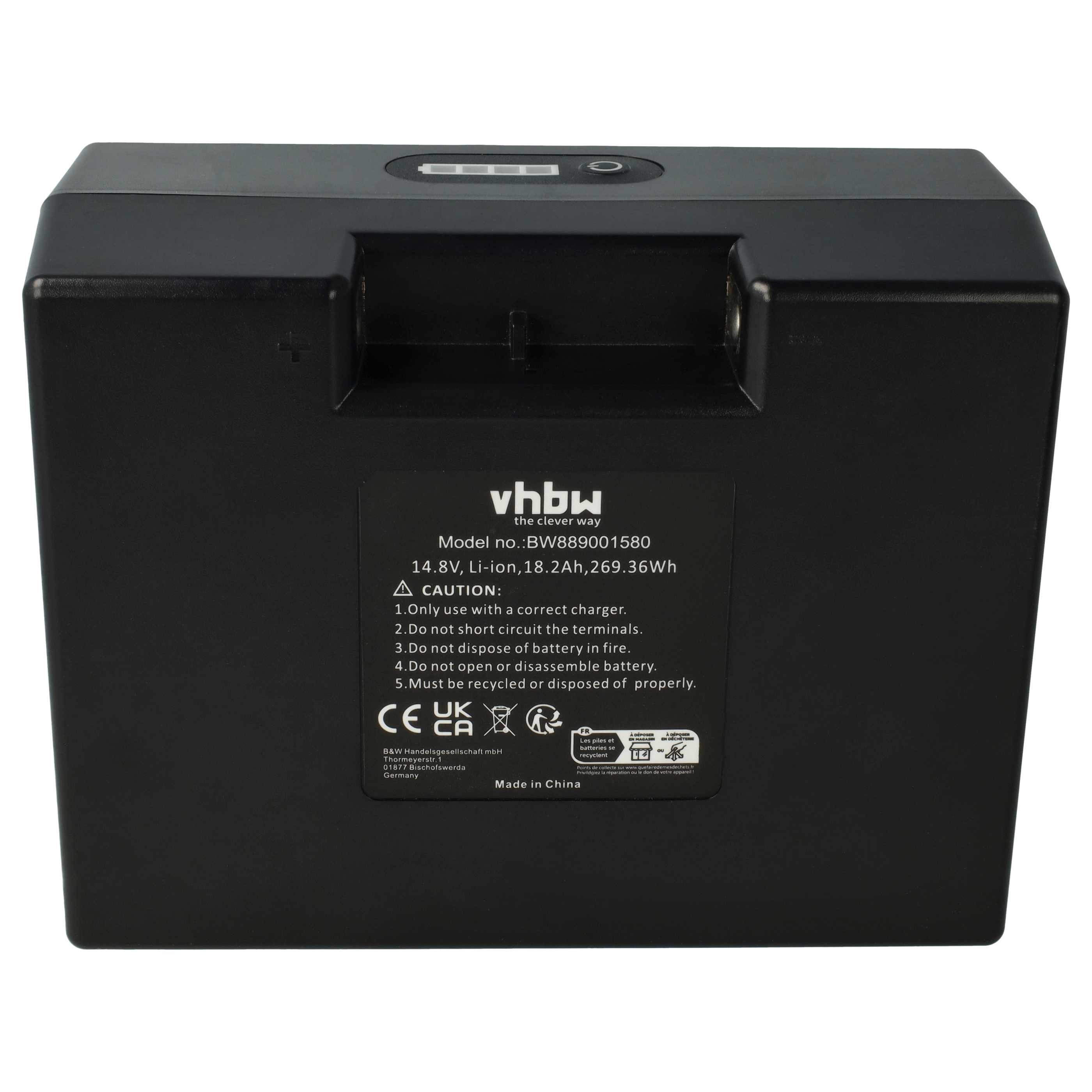 vhbw kompatibel mit Powakaddy Freeway Elektromobil-Akku Li-Ion 18200 mAh (14,8 V)