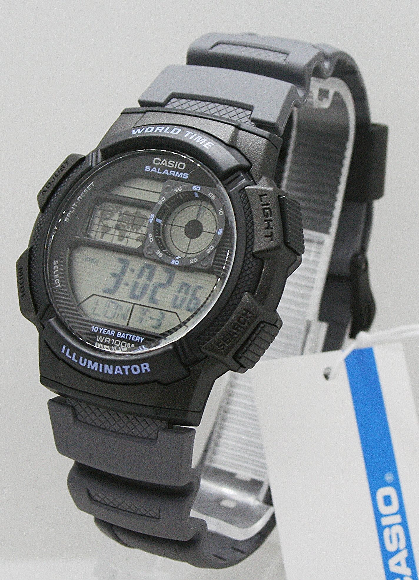 CASIO Digitaluhr Casio Herrenuhr AE-1000W-8AVEF, (1-tlg)
