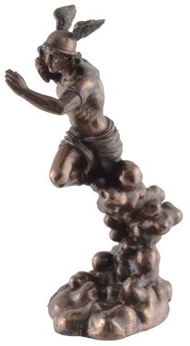 Vogler direct Gmbh Dekofigur Griechischer Götterbote Hermes, Veronesedesign, bronziert, coloriert, Größe: L/B/H ca. 11x6x17 cm