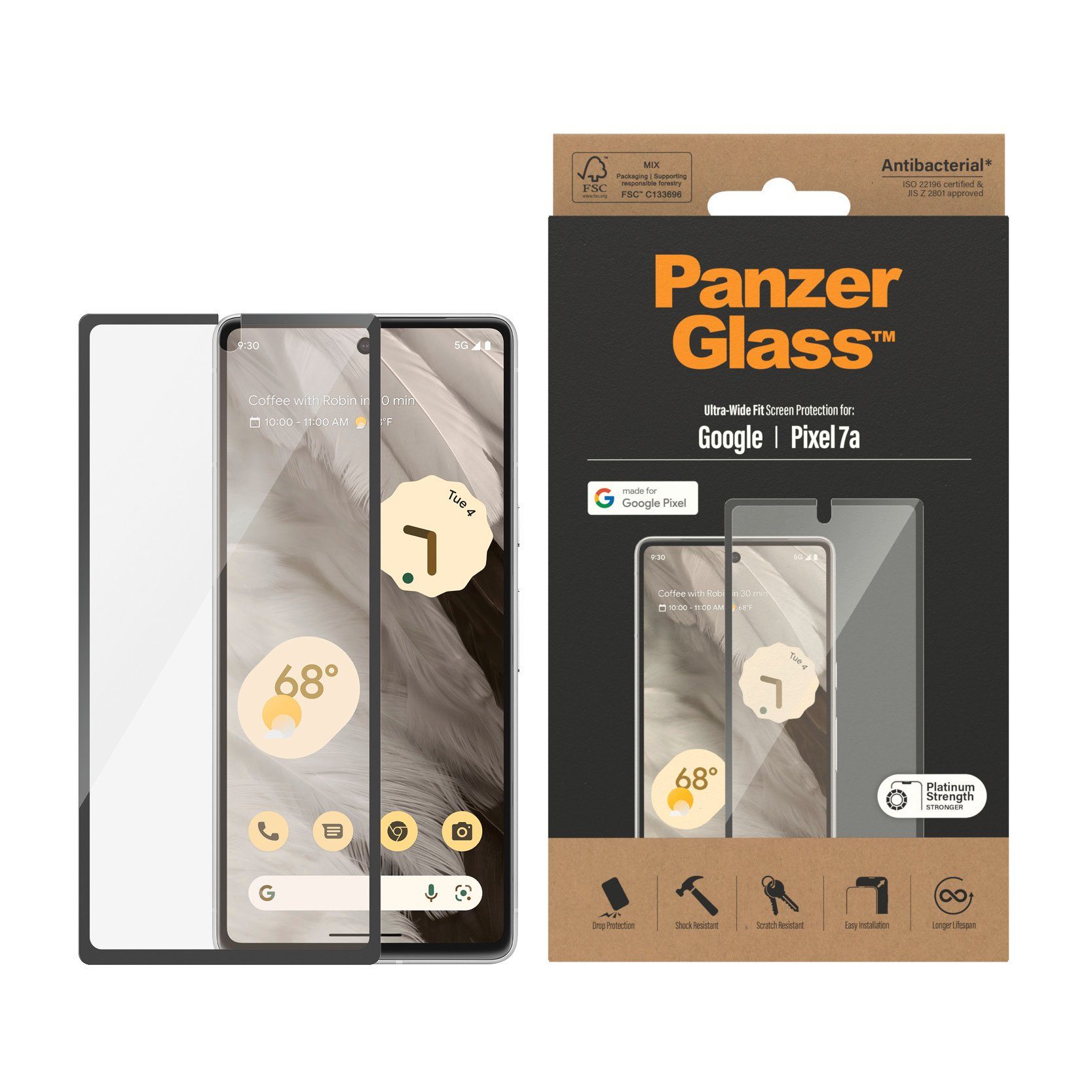 Displayschutzglas Screen Protector Ultra Wide Fit