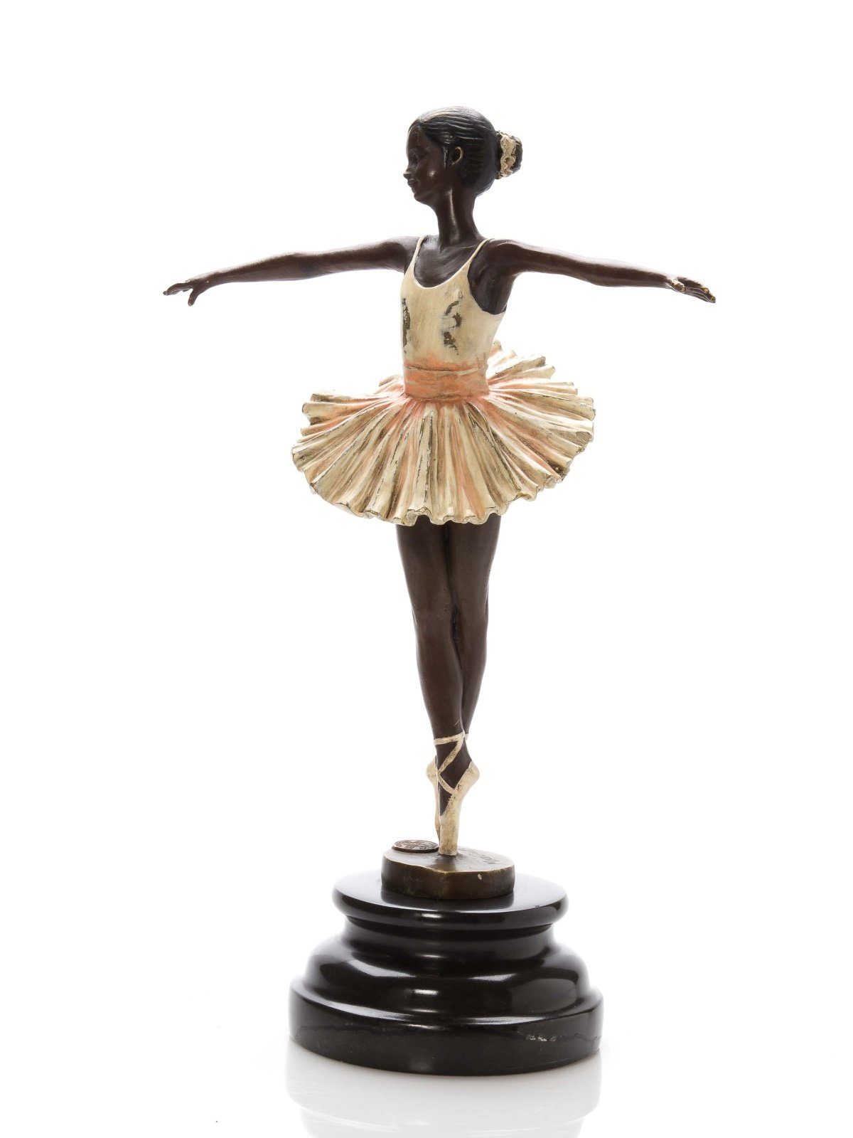 Aubaho Skulptur Skulptur Bronzeskulptur Antik-Stil Ballett Ballerina Tänzerin F Bronze