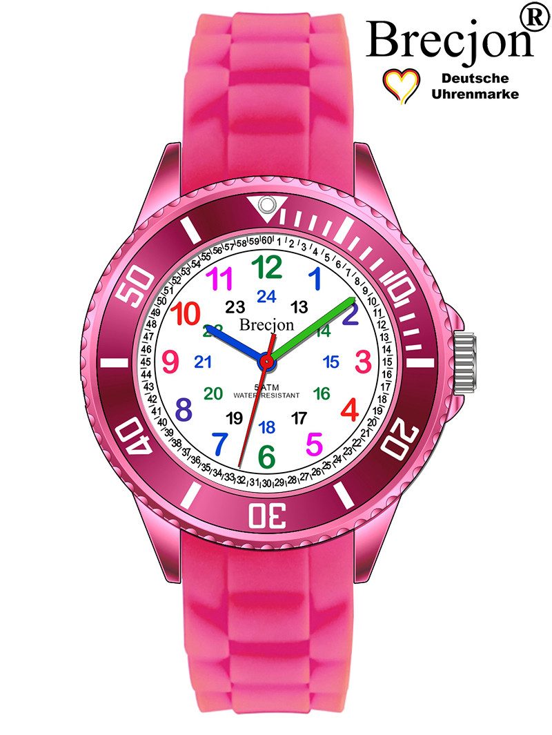 Quarzuhr Kinder Armbanduhr Lernuhr 5ATM Silikon
